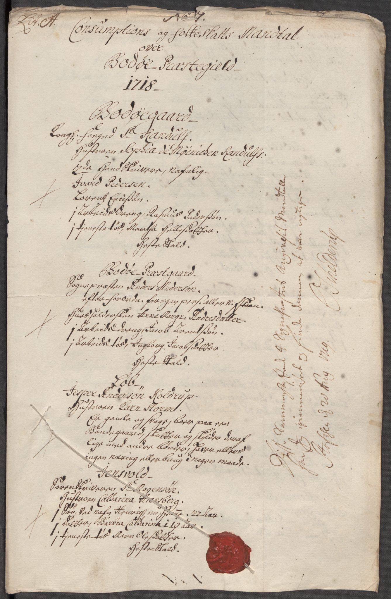 Rentekammeret inntil 1814, Reviderte regnskaper, Fogderegnskap, AV/RA-EA-4092/R66/L4588: Fogderegnskap Salten, 1718, p. 142