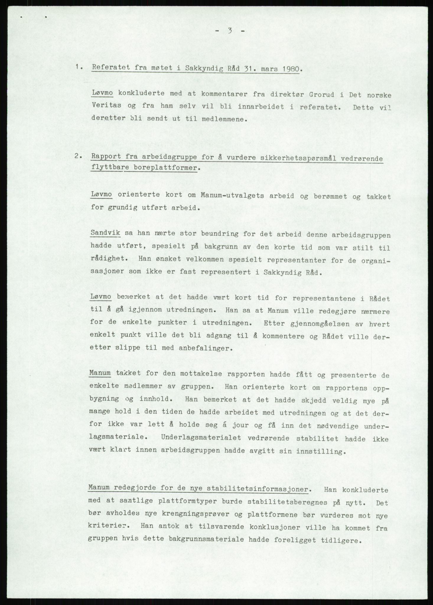 Justisdepartementet, Granskningskommisjonen ved Alexander Kielland-ulykken 27.3.1980, AV/RA-S-1165/D/L0013: H Sjøfartsdirektoratet og Skipskontrollen (H25-H43, H45, H47-H48, H50, H52)/I Det norske Veritas (I34, I41, I47), 1980-1981, p. 174