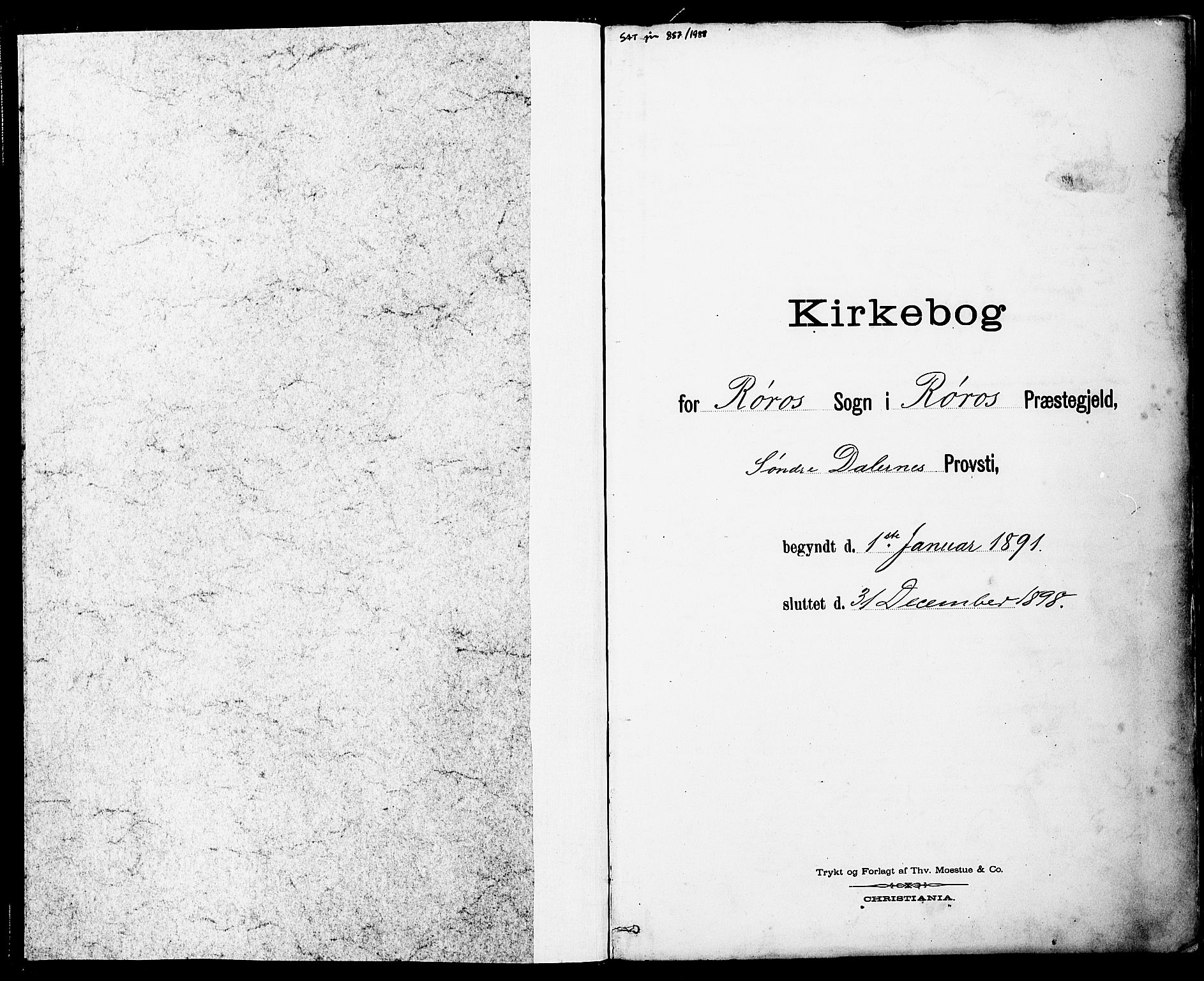 Ministerialprotokoller, klokkerbøker og fødselsregistre - Sør-Trøndelag, SAT/A-1456/681/L0935: Parish register (official) no. 681A13, 1890-1898