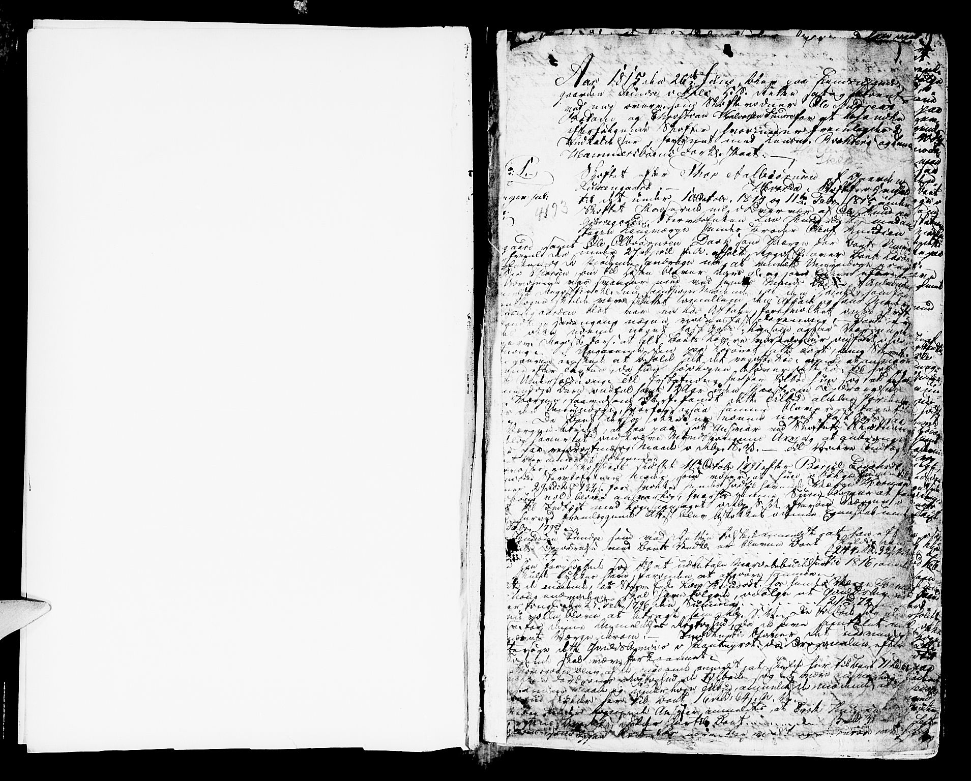Ringerike og Hallingdal sorenskriveri, AV/SAKO-A-81/H/Ha/L0026: Skifteprotokoll, 1815-1823, p. 0b-1a