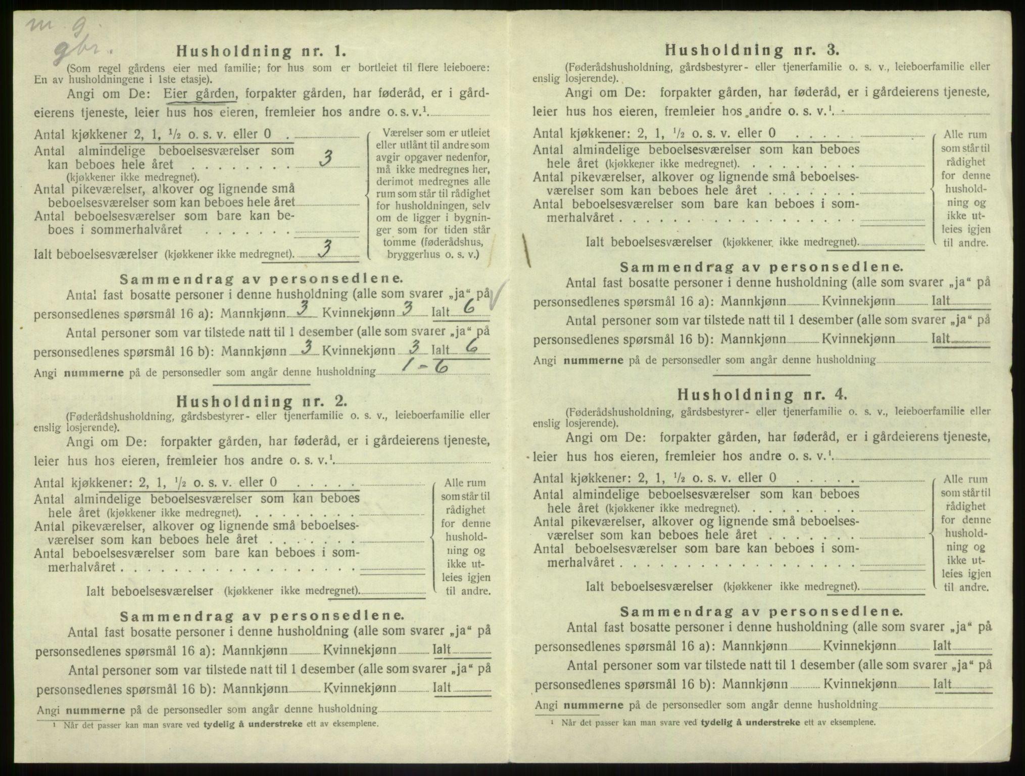 SAB, 1920 census for Askvoll, 1920, p. 459