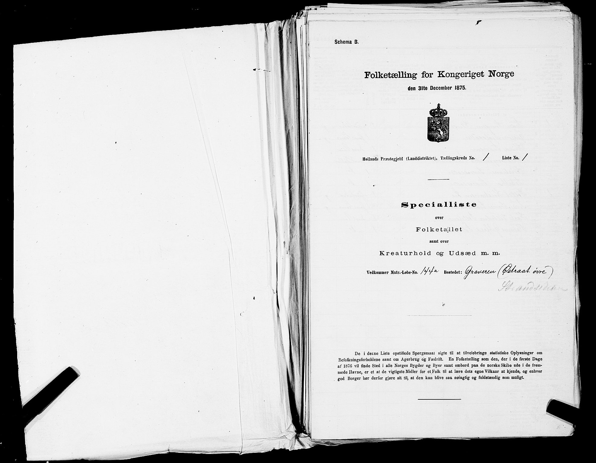 SAST, 1875 census for 1123L Høyland/Høyland, 1875, p. 91