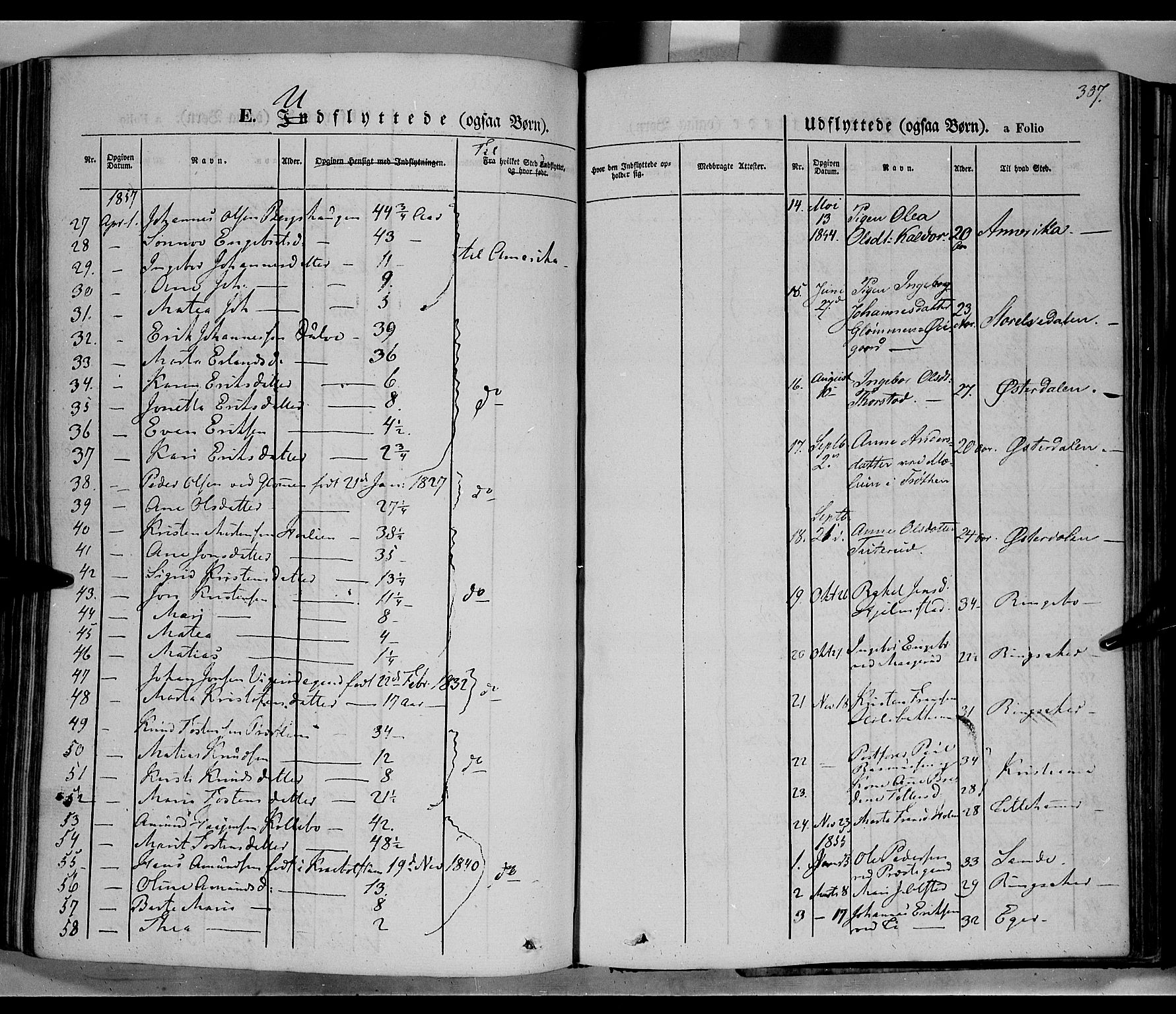 Øyer prestekontor, SAH/PREST-084/H/Ha/Haa/L0005: Parish register (official) no. 5, 1842-1857, p. 307