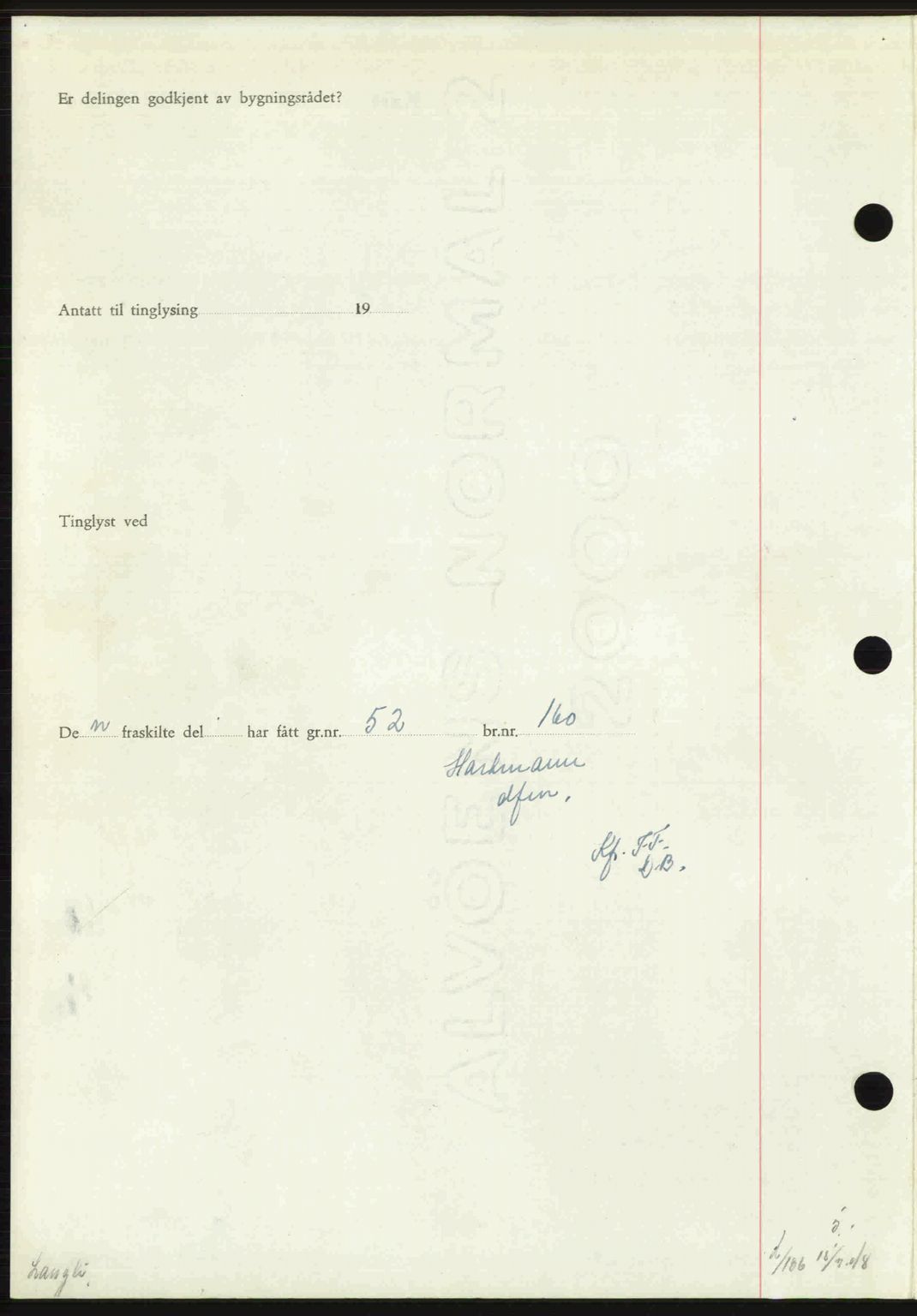 Sør-Gudbrandsdal tingrett, SAH/TING-004/H/Hb/Hbd/L0022: Mortgage book no. A22, 1948-1948, Diary no: : 1641/1948