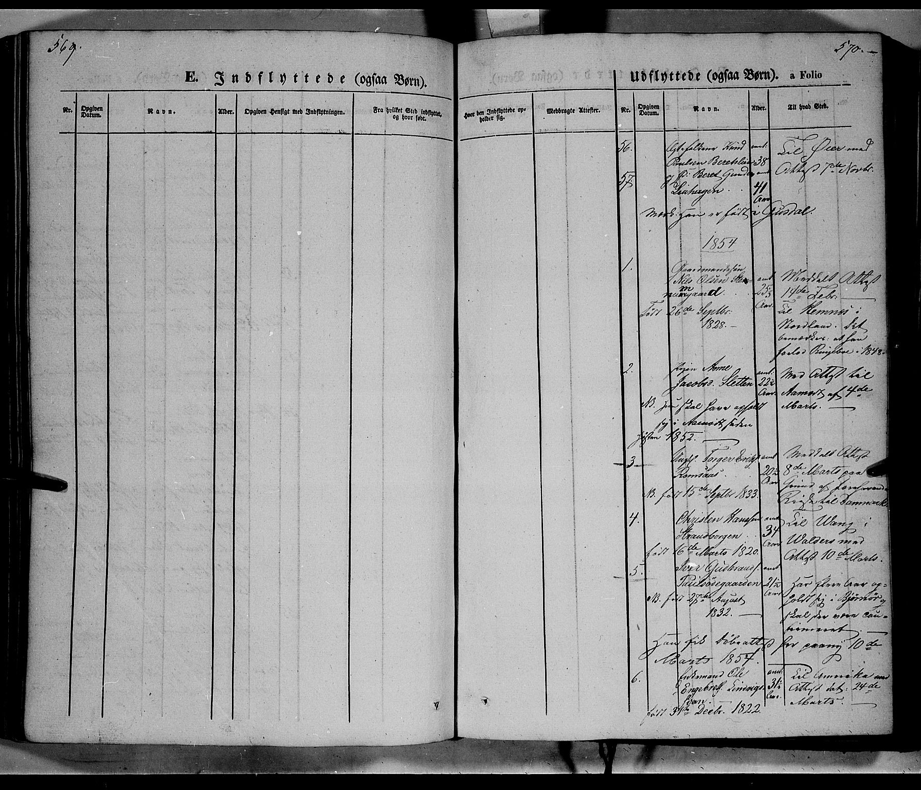 Ringebu prestekontor, SAH/PREST-082/H/Ha/Haa/L0006: Parish register (official) no. 6, 1848-1859, p. 569-570