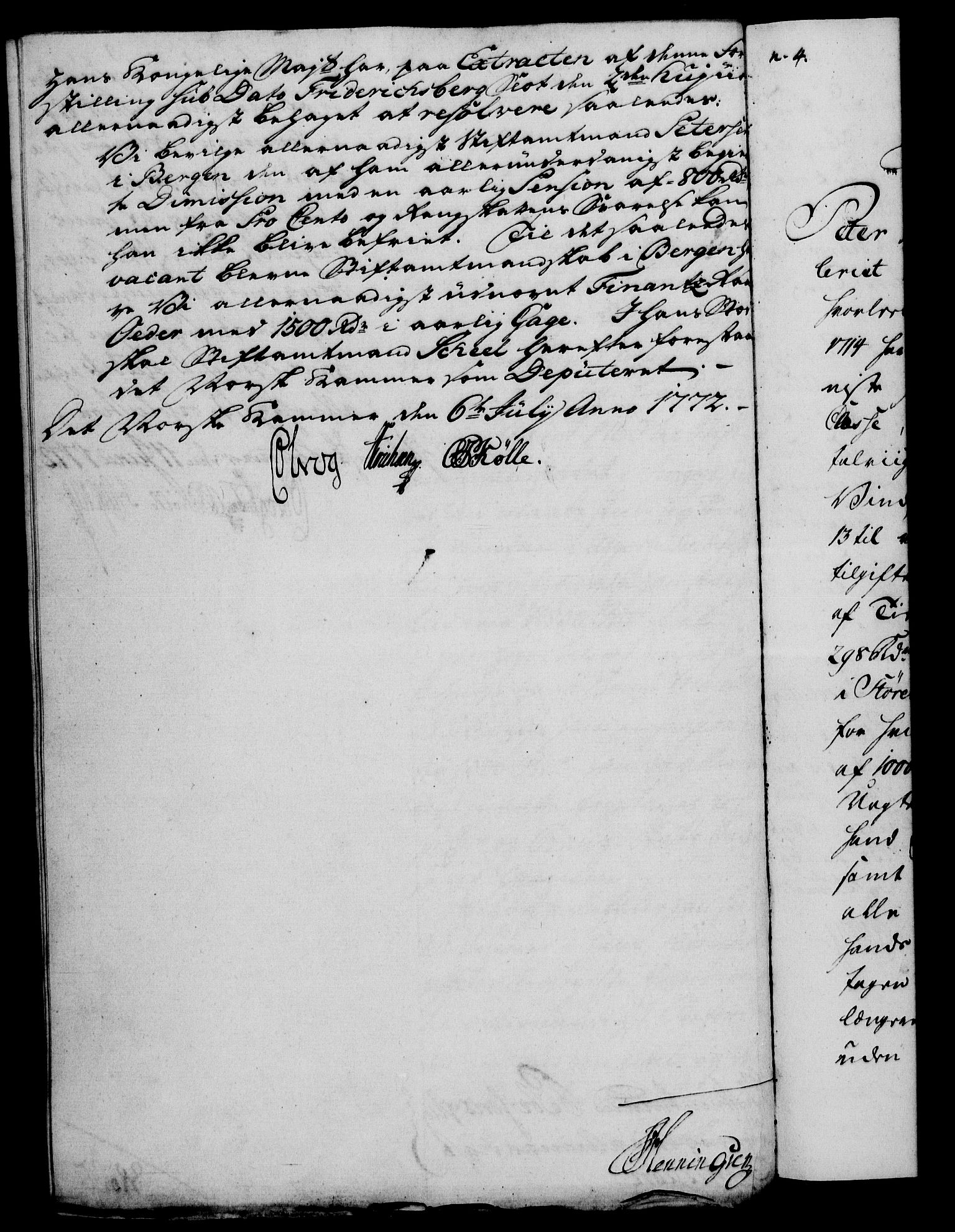 Rentekammeret, Kammerkanselliet, RA/EA-3111/G/Gf/Gfa/L0054: Norsk relasjons- og resolusjonsprotokoll (merket RK 52.54), 1771-1772, p. 502