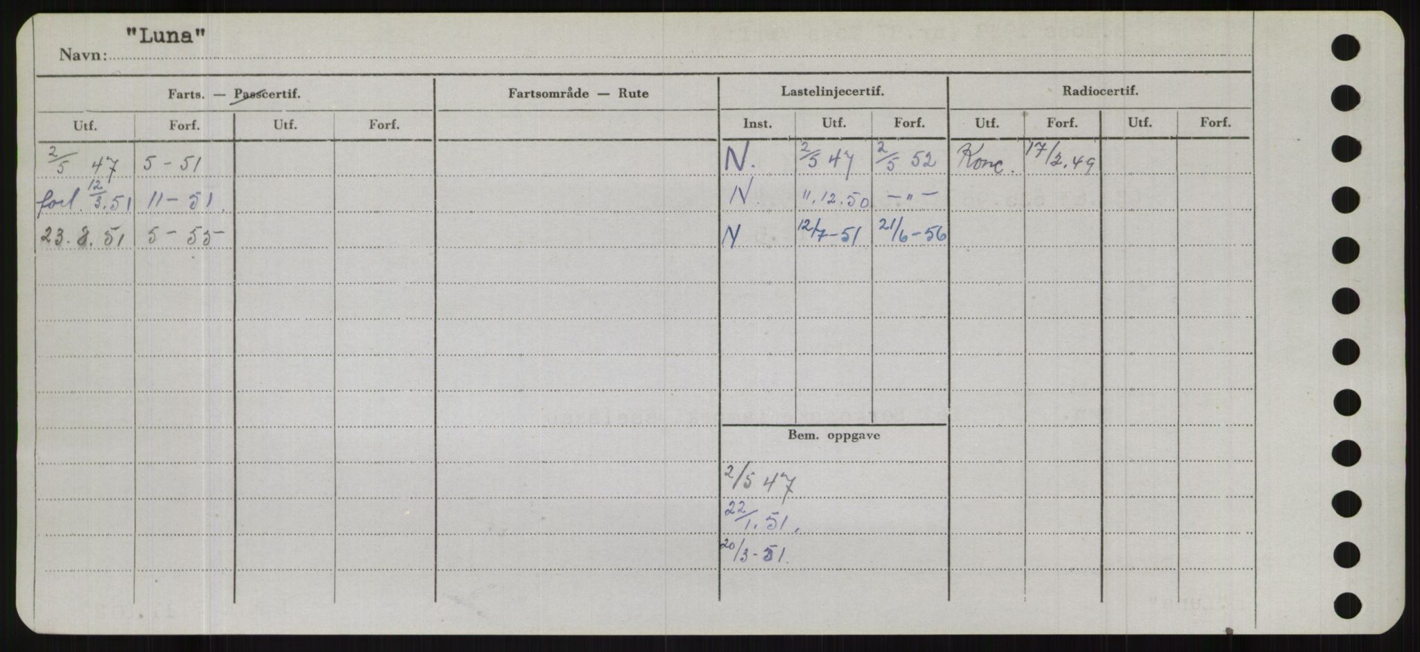 Sjøfartsdirektoratet med forløpere, Skipsmålingen, RA/S-1627/H/Hb/L0003: Fartøy, I-N, p. 274