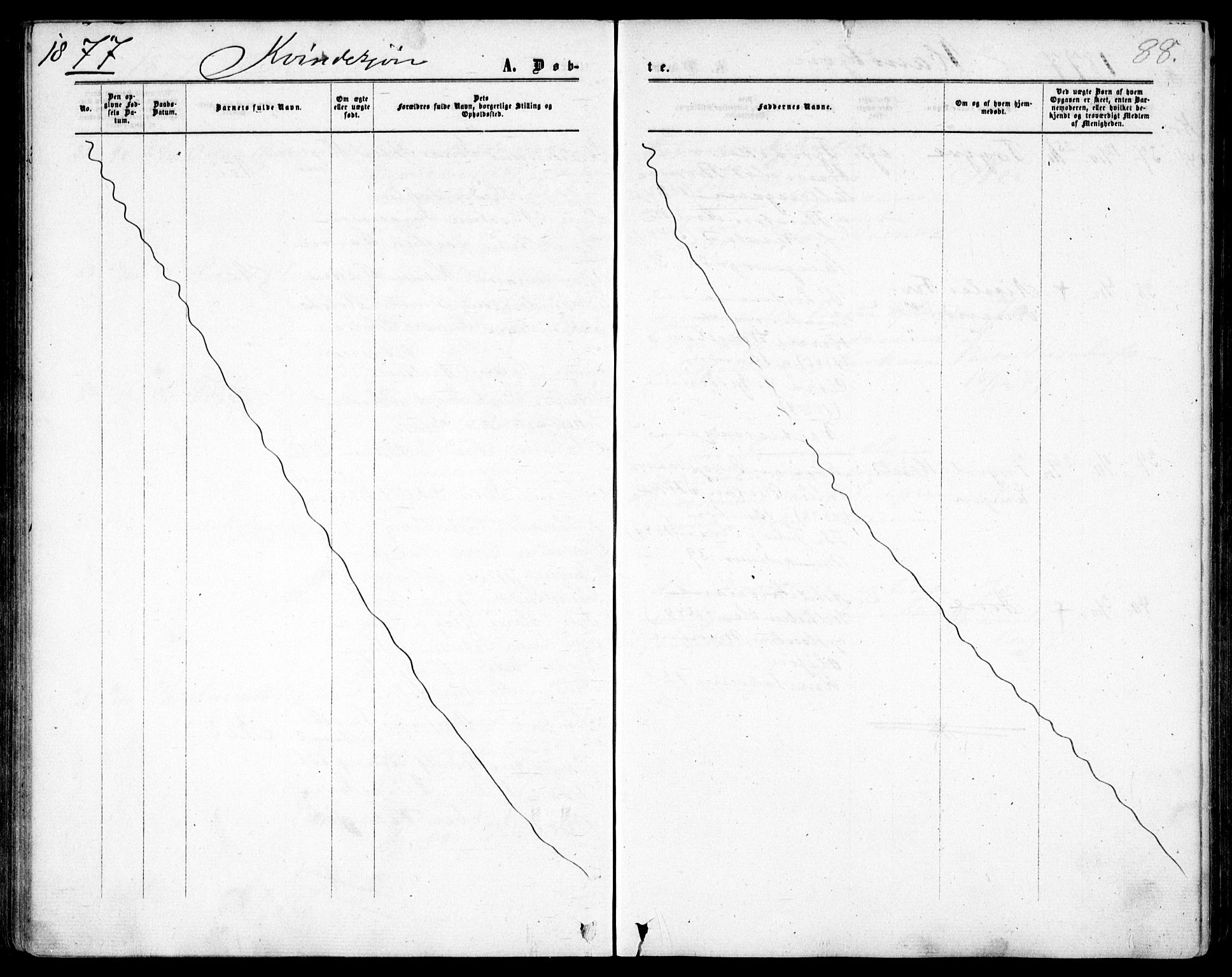 Garnisonsmenigheten Kirkebøker, AV/SAO-A-10846/F/Fa/L0011: Parish register (official) no. 11, 1870-1880, p. 88