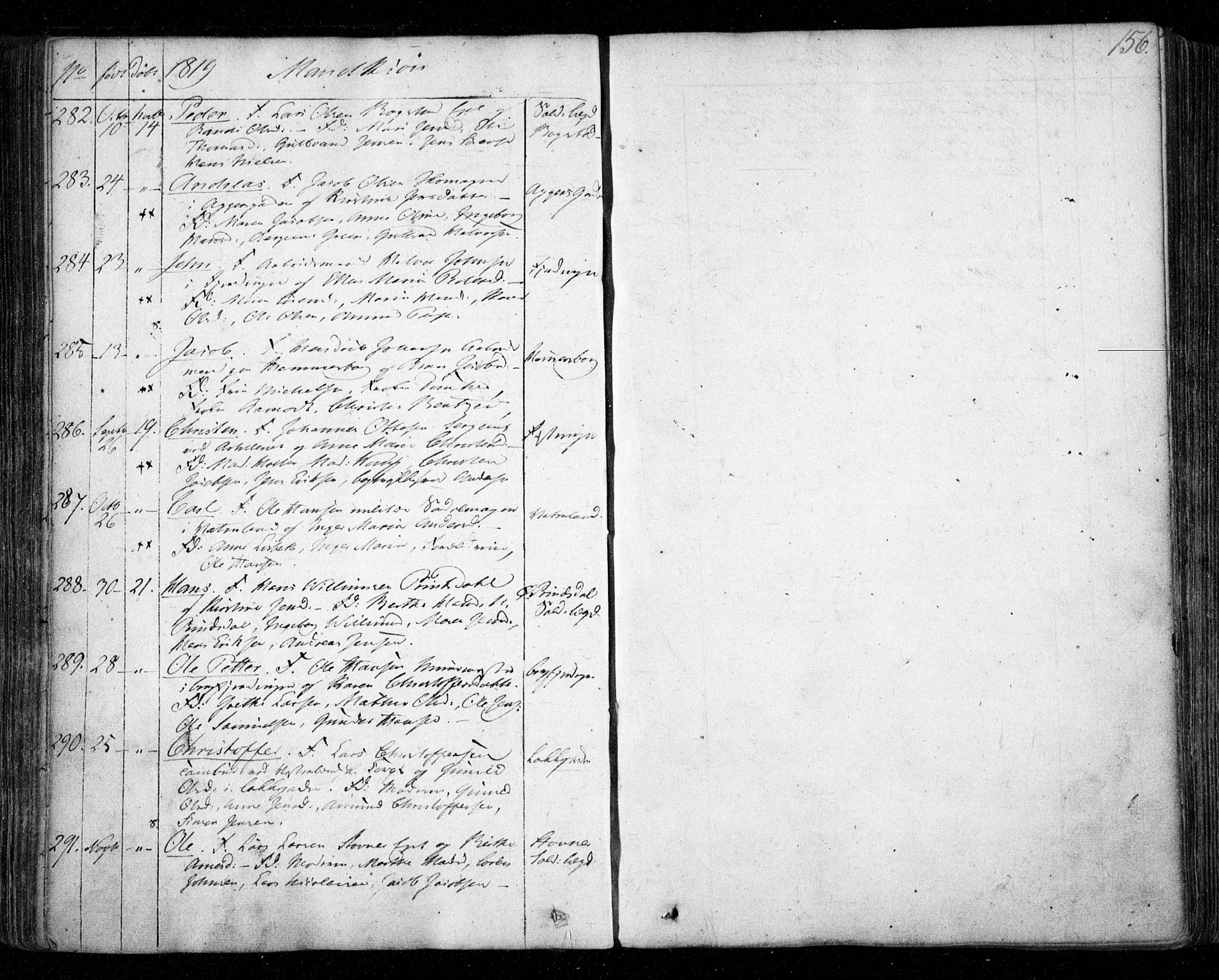 Aker prestekontor kirkebøker, AV/SAO-A-10861/F/L0011: Parish register (official) no. 11, 1810-1819, p. 156