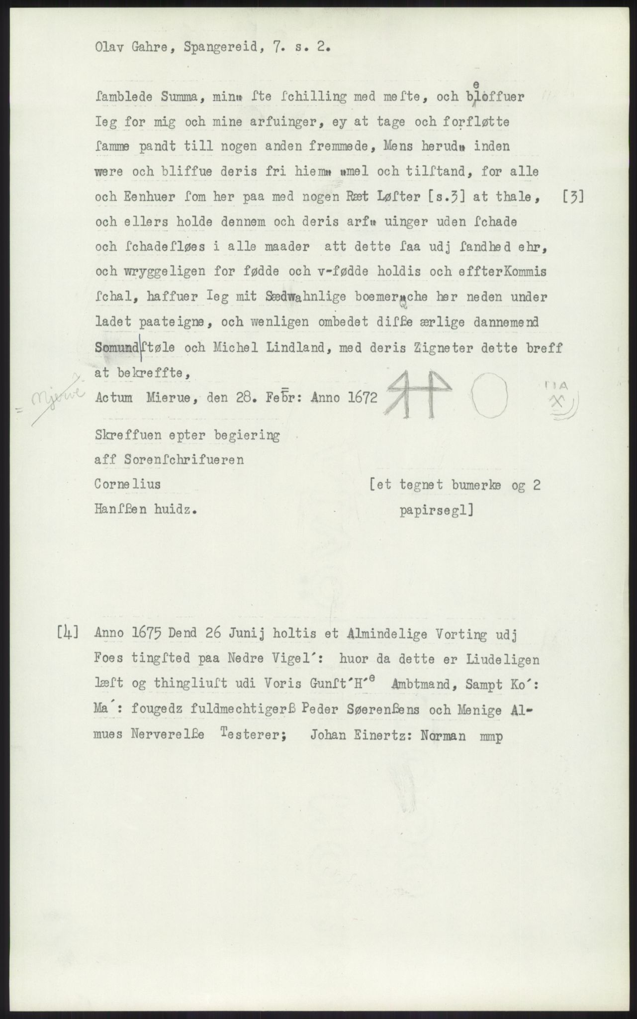 Samlinger til kildeutgivelse, Diplomavskriftsamlingen, AV/RA-EA-4053/H/Ha, p. 1254