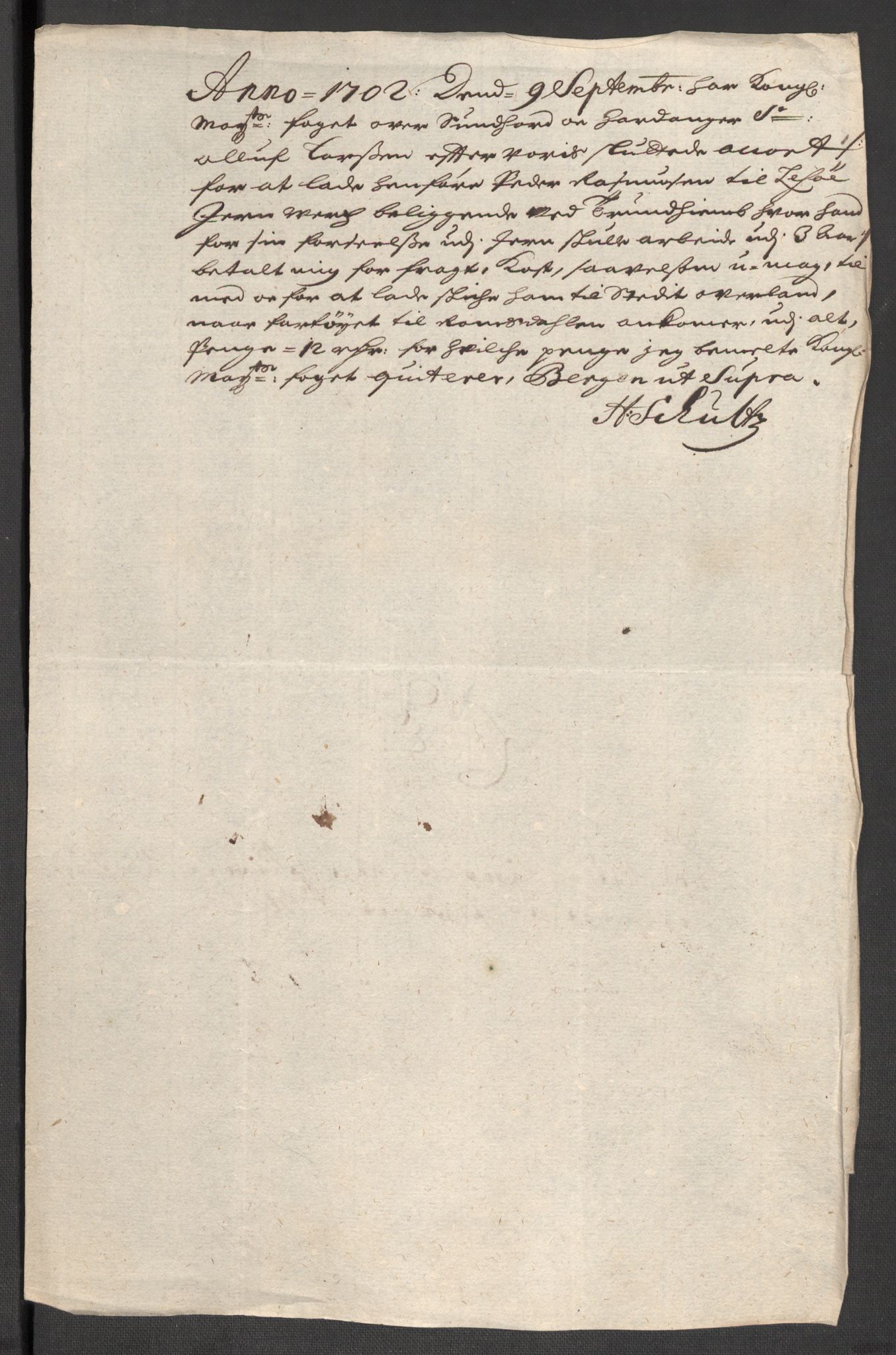 Rentekammeret inntil 1814, Reviderte regnskaper, Fogderegnskap, AV/RA-EA-4092/R48/L2980: Fogderegnskap Sunnhordland og Hardanger, 1702, p. 192