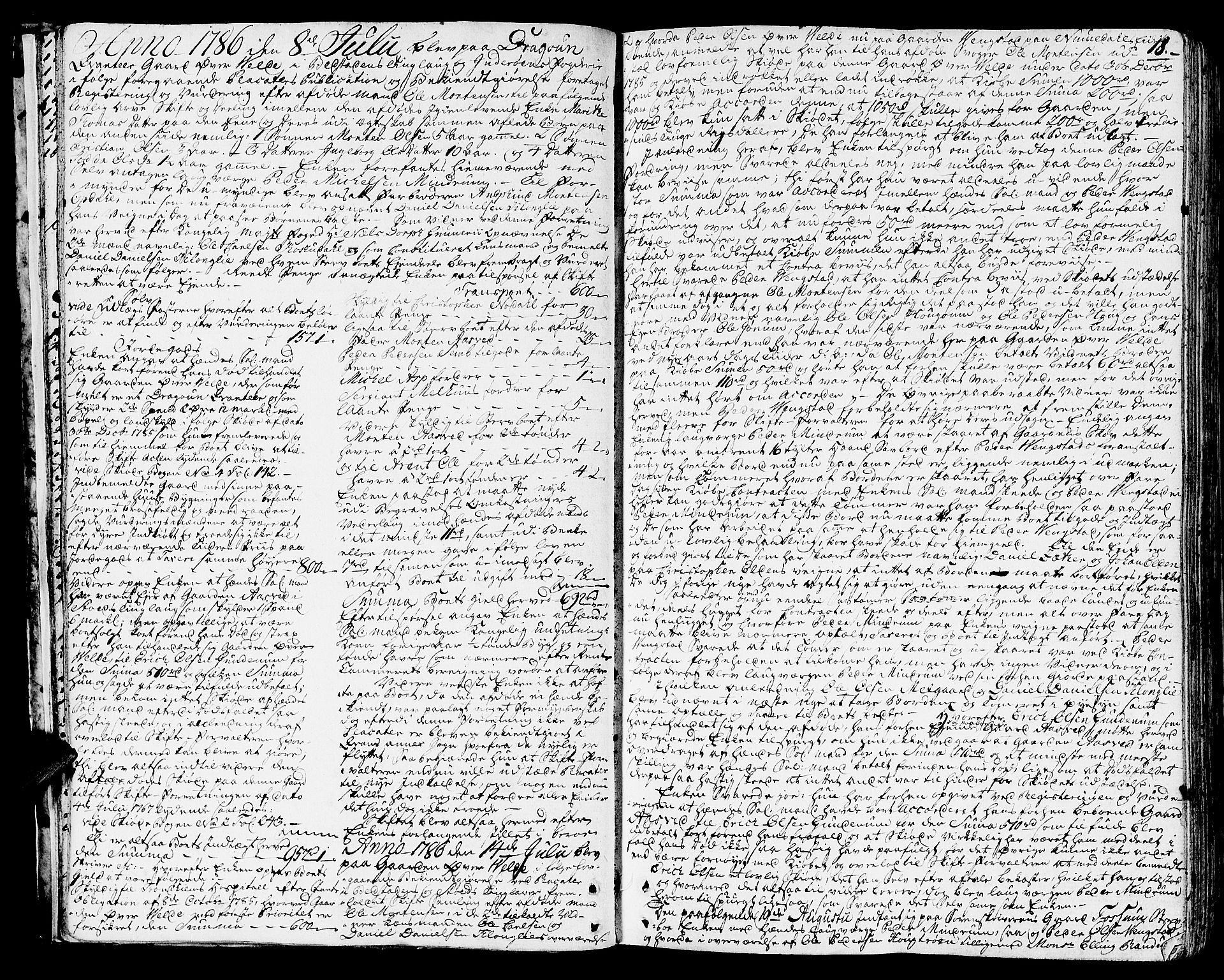 Inderøy sorenskriveri, AV/SAT-A-4147/1/3/3A/L0014: Skifteprotokoll, 1785-1796, p. 17b-18a