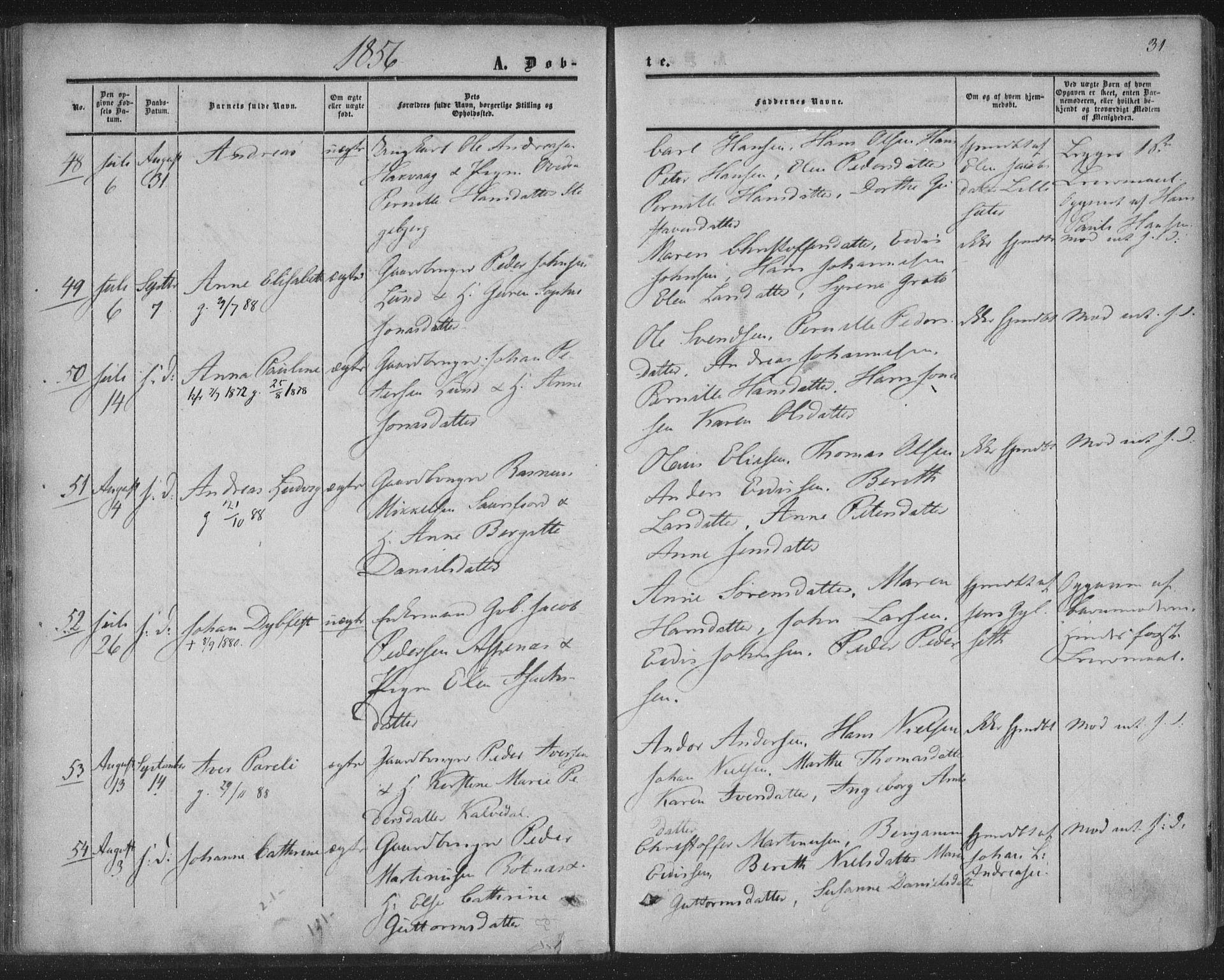 Ministerialprotokoller, klokkerbøker og fødselsregistre - Nordland, AV/SAT-A-1459/855/L0800: Parish register (official) no. 855A08, 1852-1864, p. 31