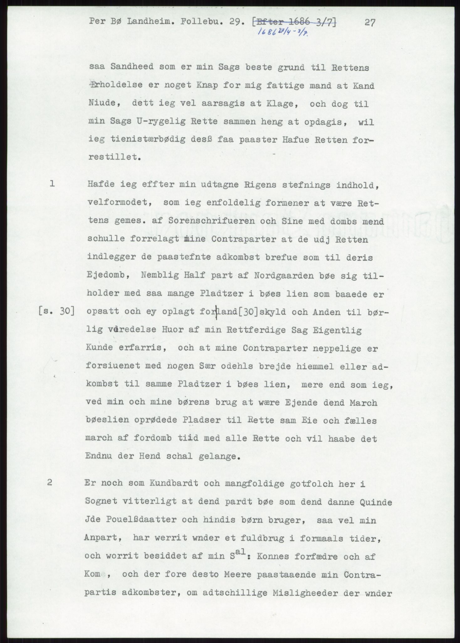 Samlinger til kildeutgivelse, Diplomavskriftsamlingen, AV/RA-EA-4053/H/Ha, p. 3168