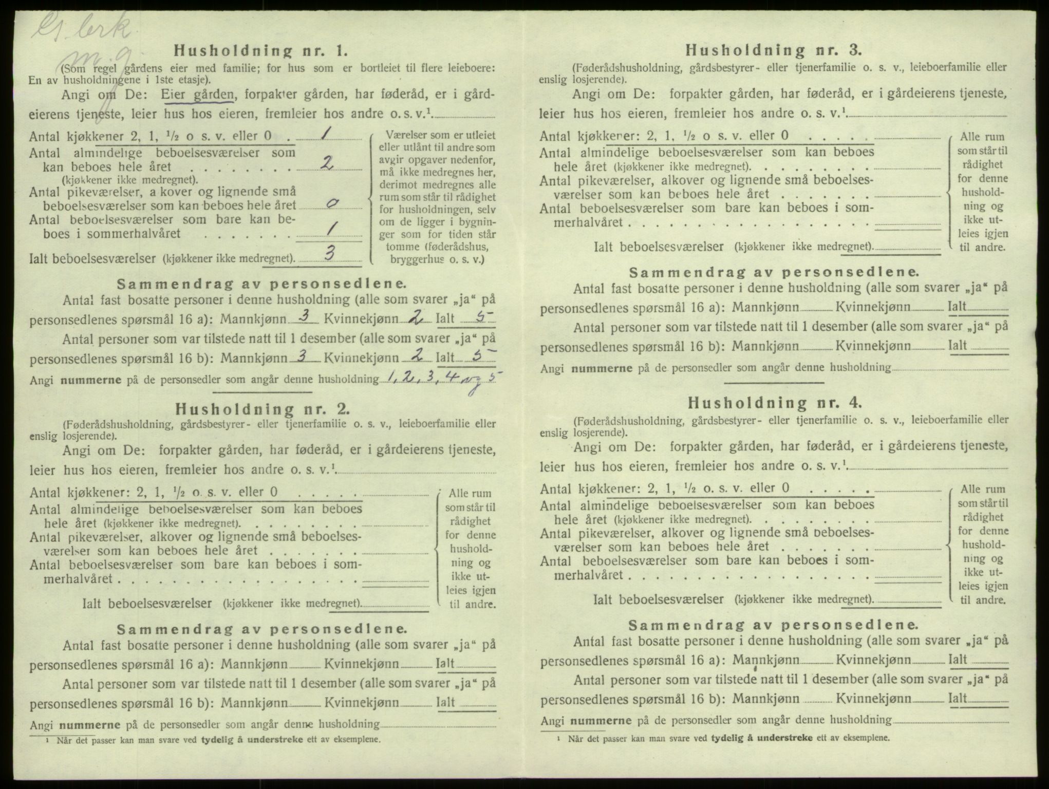 SAB, 1920 census for Selje, 1920, p. 74