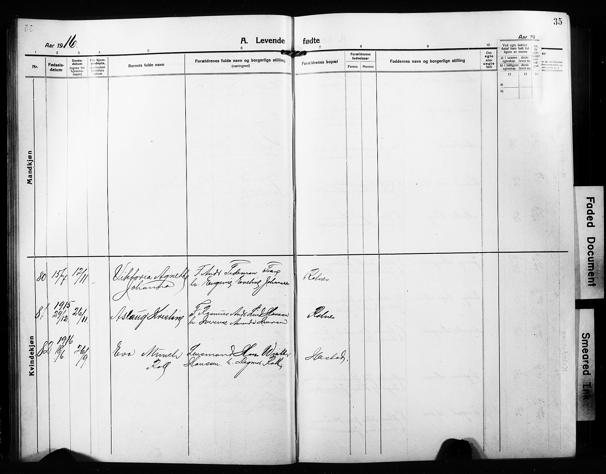 Ibestad sokneprestembete, AV/SATØ-S-0077/H/Ha/Hab/L0010klokker: Parish register (copy) no. 10, 1915-1929, p. 35