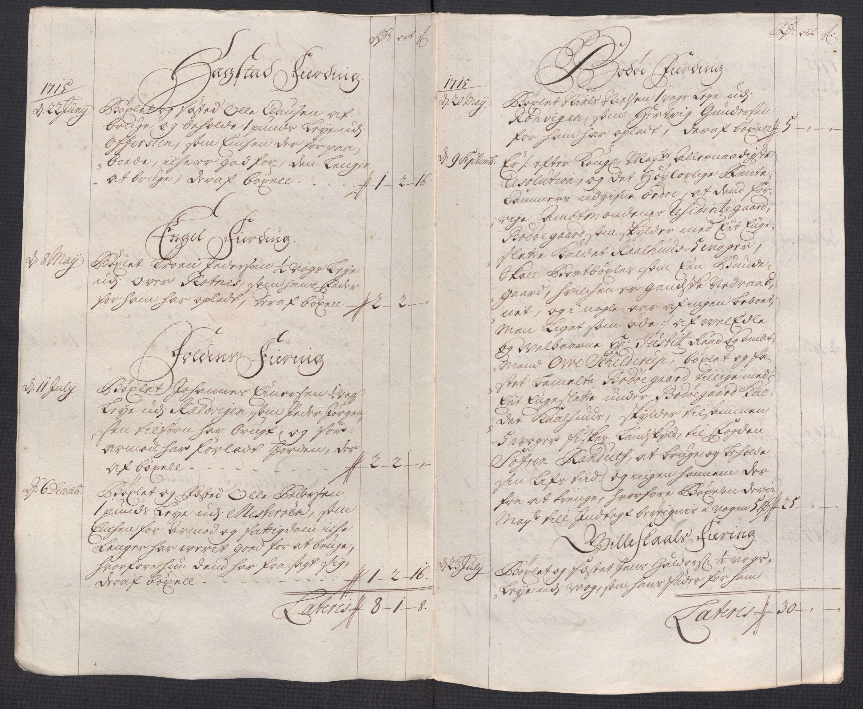 Rentekammeret inntil 1814, Reviderte regnskaper, Fogderegnskap, AV/RA-EA-4092/R66/L4585: Fogderegnskap Salten, 1715, p. 226