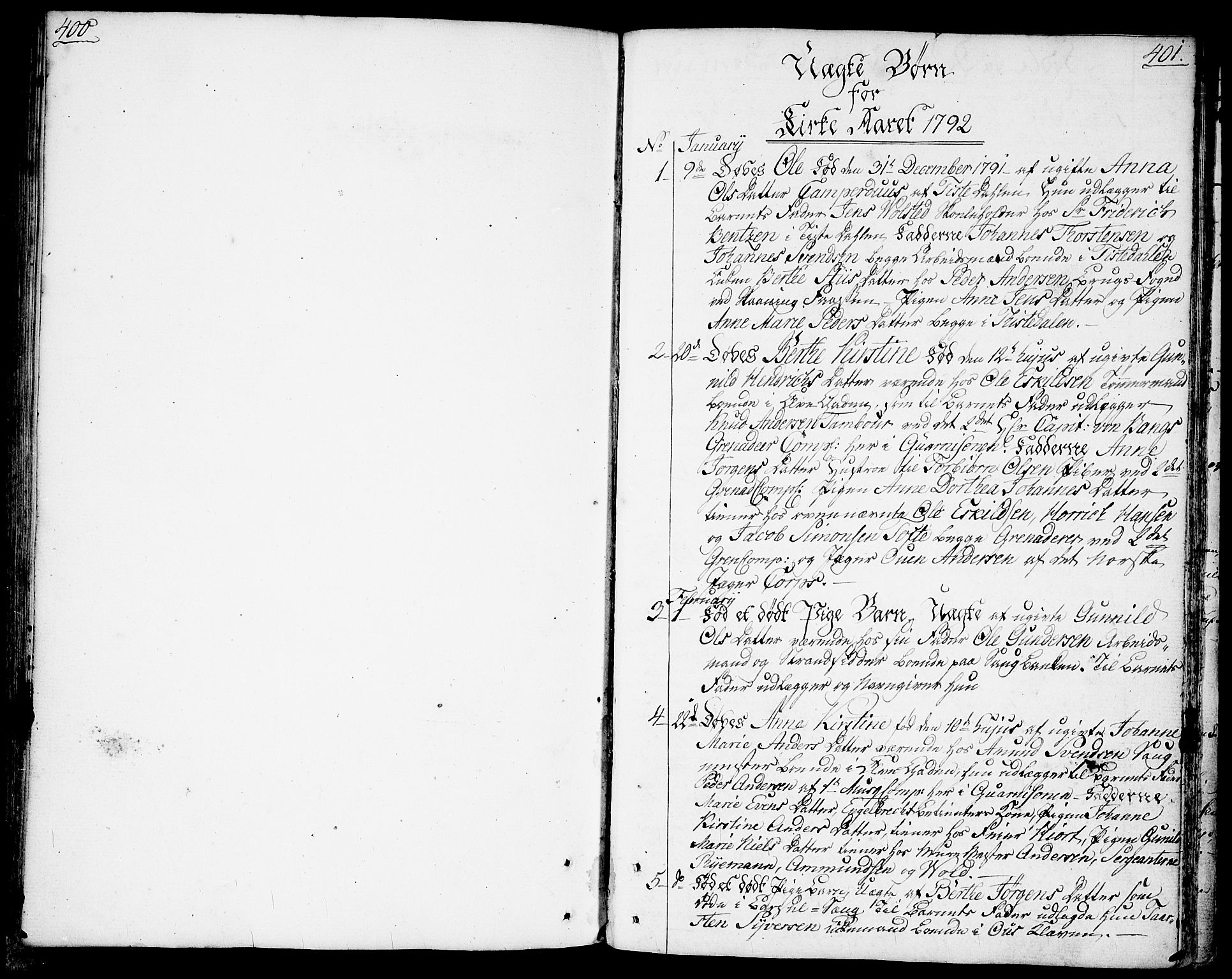 Halden prestekontor Kirkebøker, SAO/A-10909/F/Fa/L0002: Parish register (official) no. I 2, 1792-1812, p. 400-401