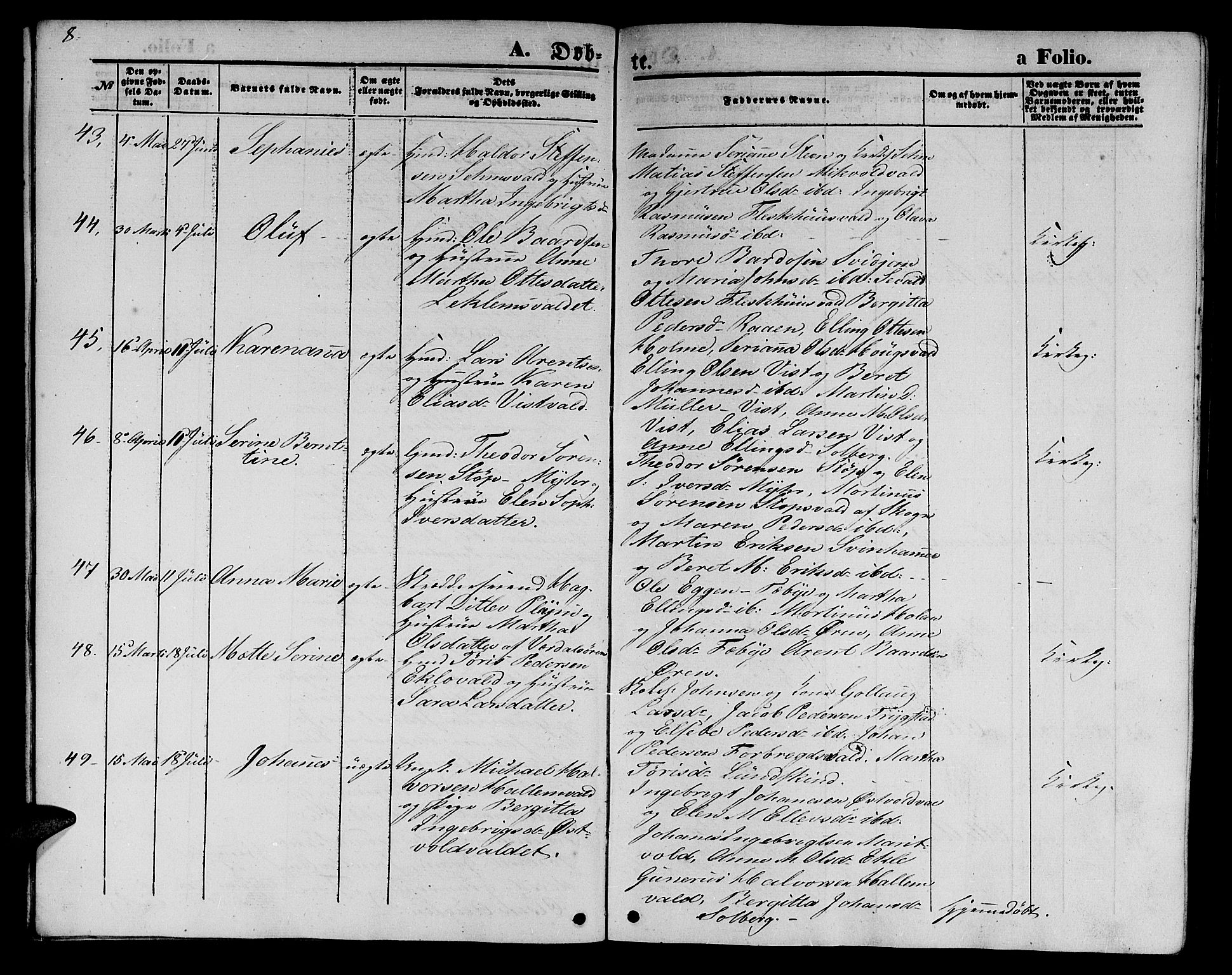 Ministerialprotokoller, klokkerbøker og fødselsregistre - Nord-Trøndelag, AV/SAT-A-1458/723/L0254: Parish register (copy) no. 723C02, 1858-1868, p. 8