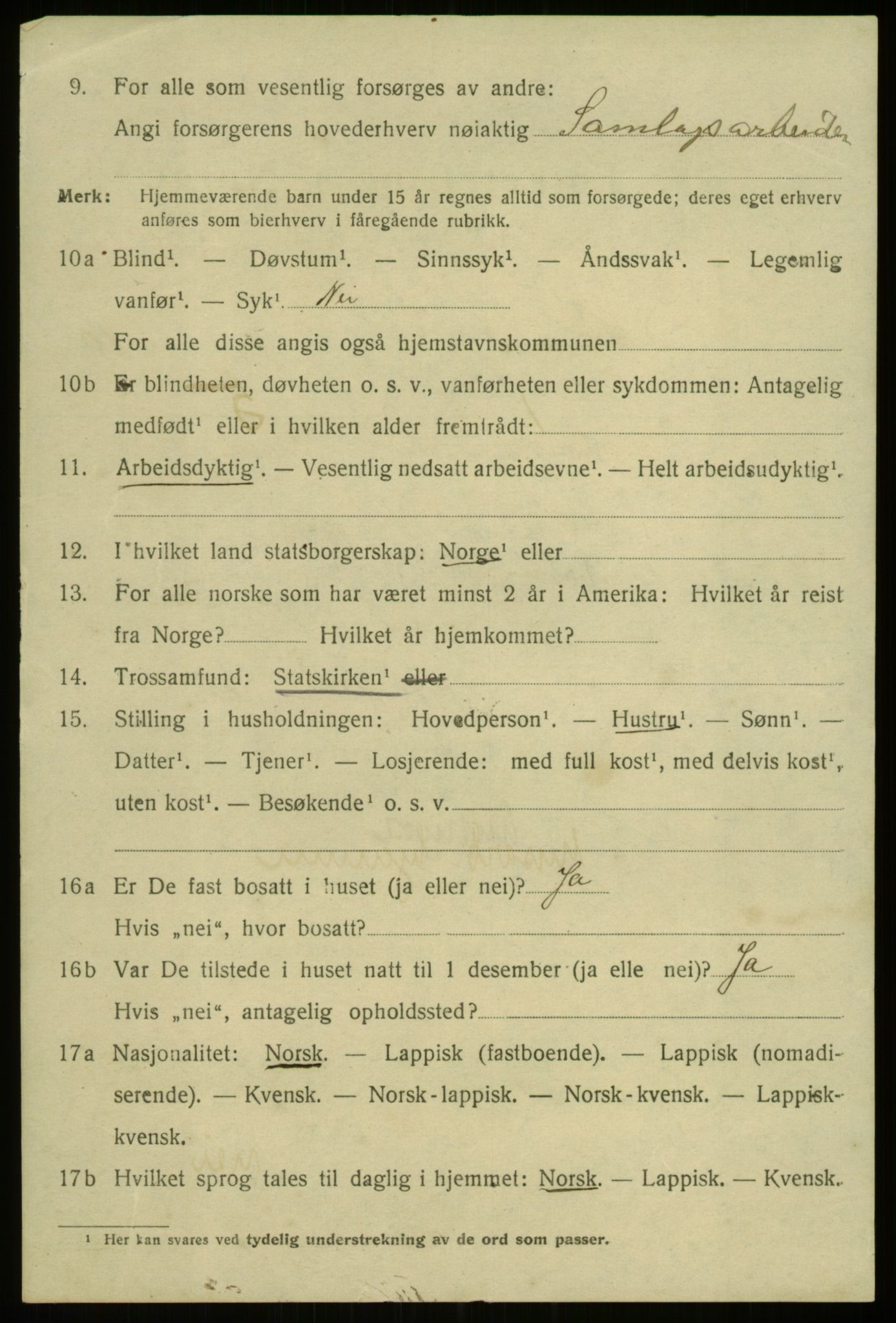 SATØ, 1920 census for Tromsø, 1920, p. 20225