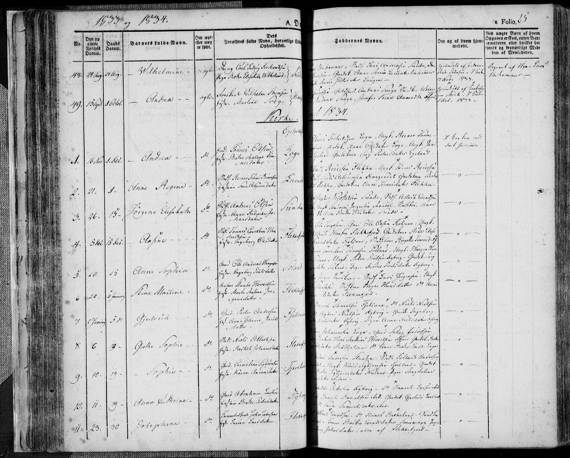 Flekkefjord sokneprestkontor, AV/SAK-1111-0012/F/Fa/Fac/L0003: Parish register (official) no. A 3, 1826-1841, p. 65