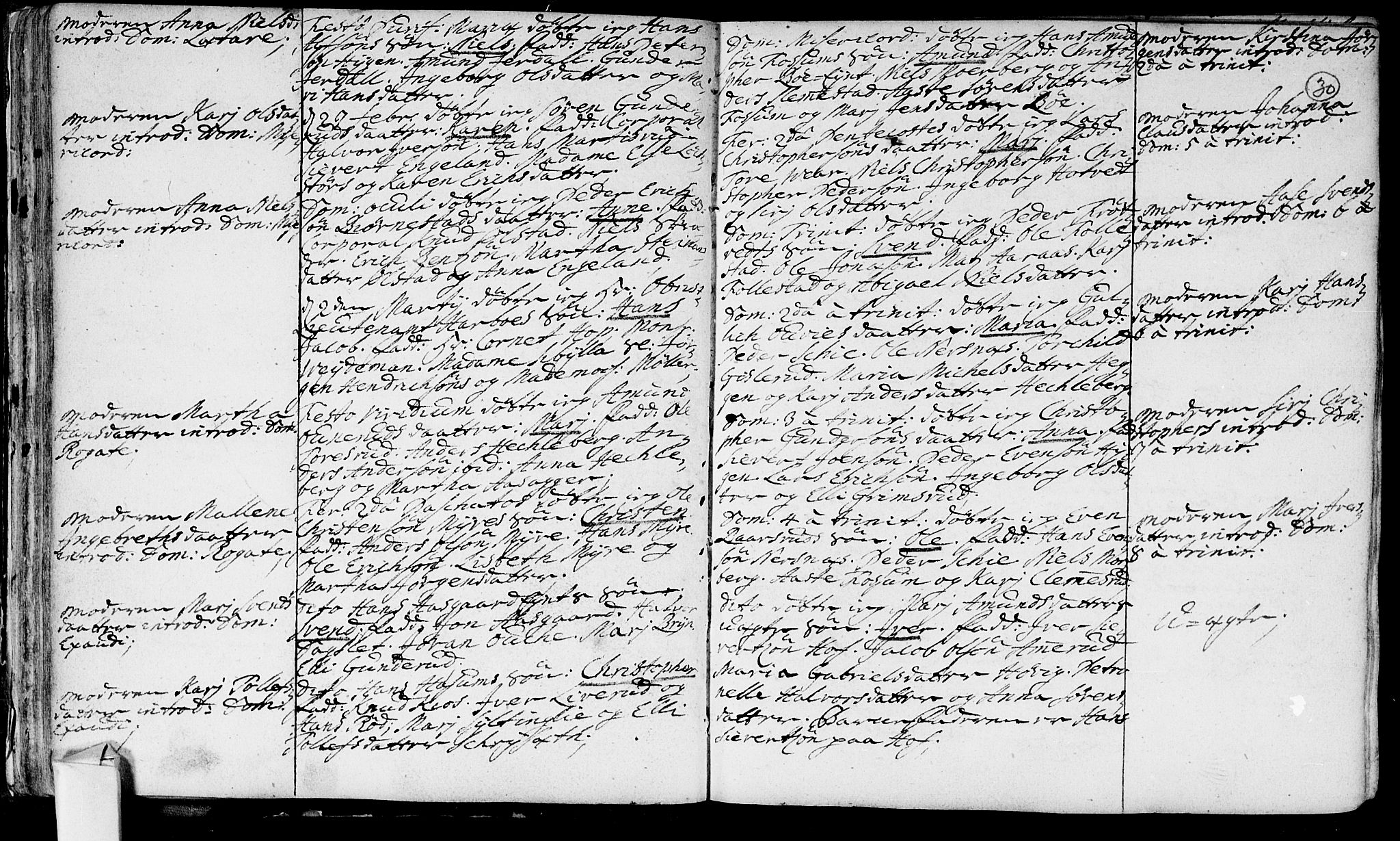 Røyken kirkebøker, AV/SAKO-A-241/F/Fa/L0002: Parish register (official) no. 2, 1731-1782, p. 30