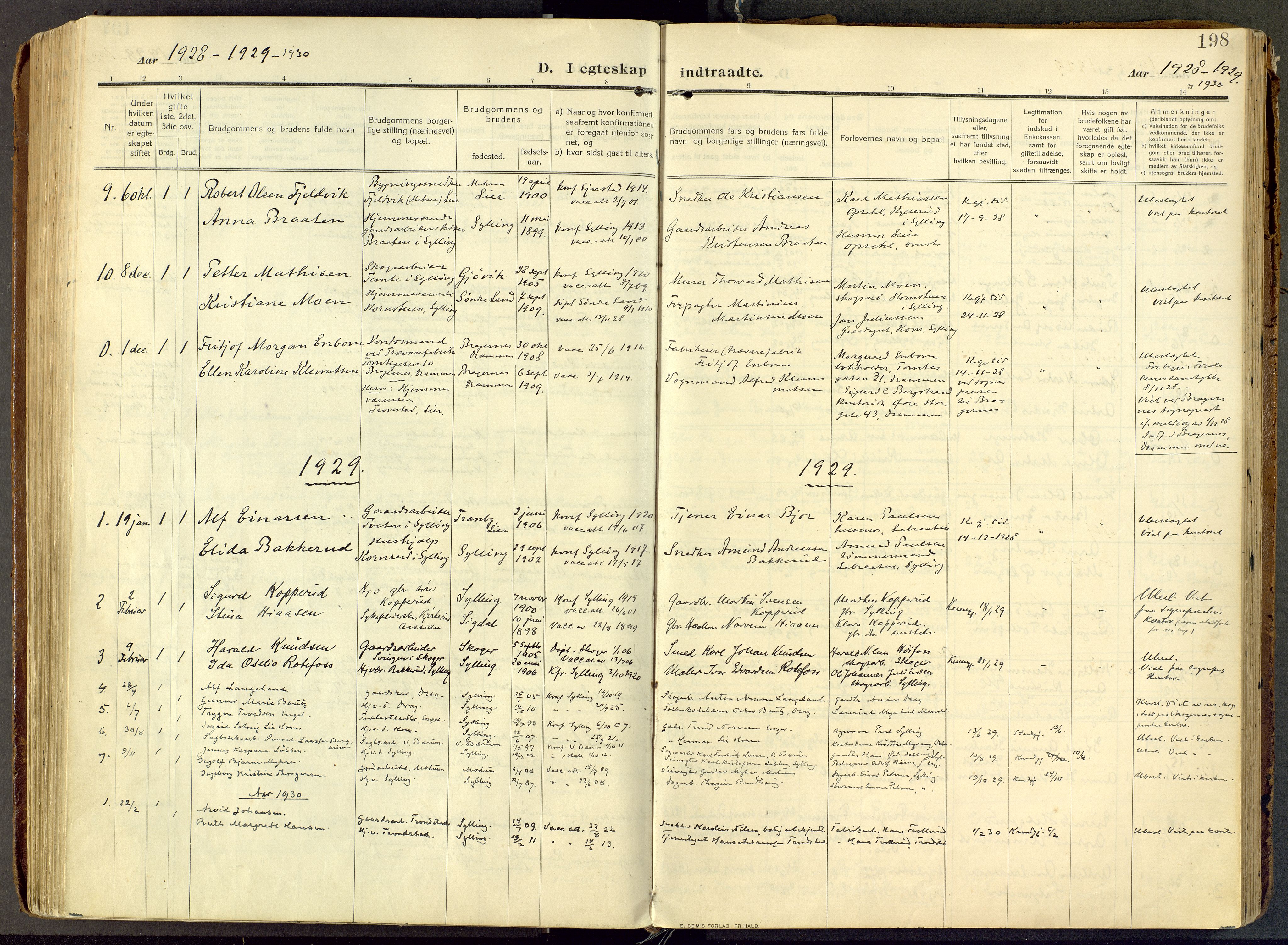 Parish register (official) no. III 1, 1910-1936, p. 198