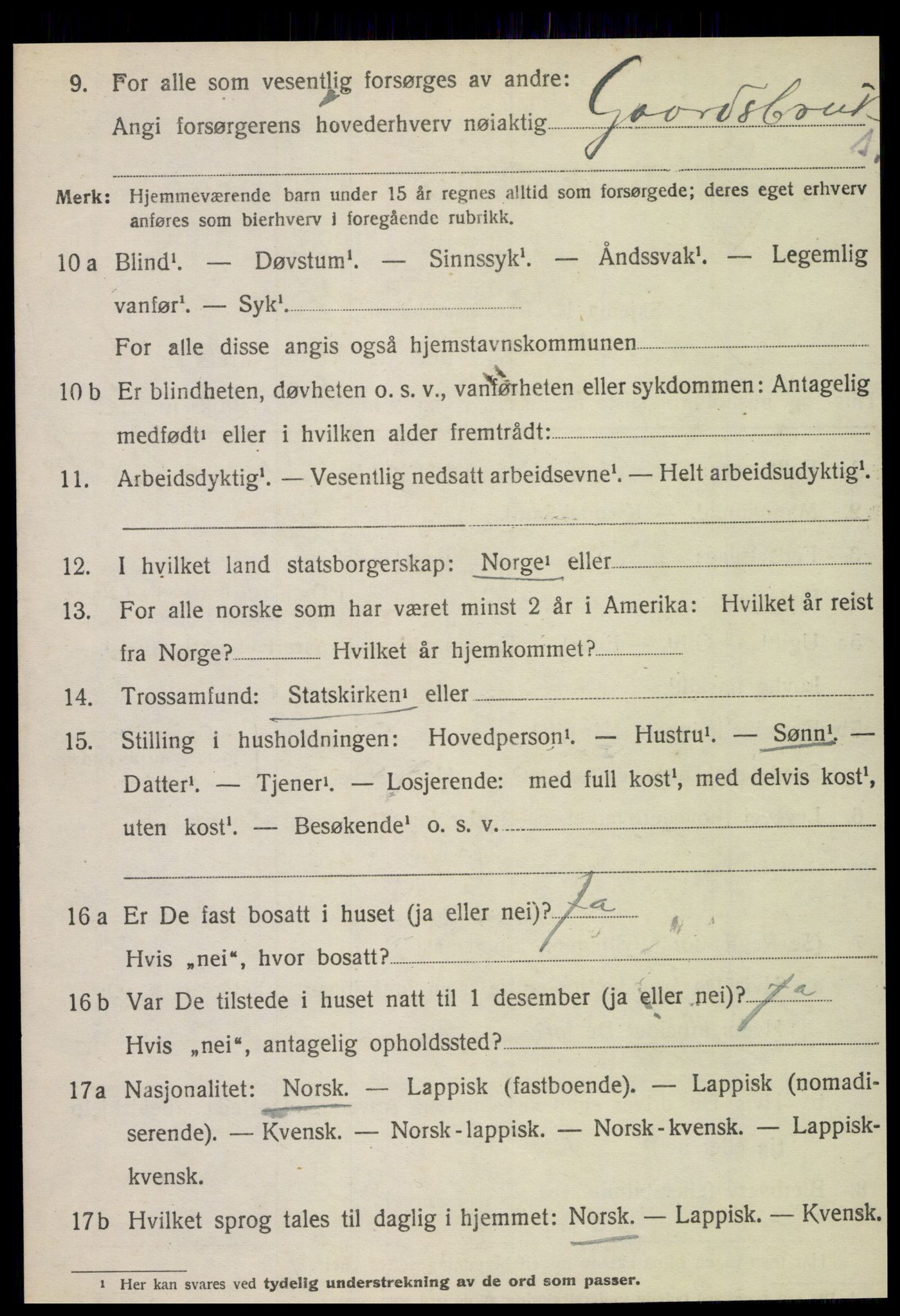 SAT, 1920 census for Bindal, 1920, p. 4890