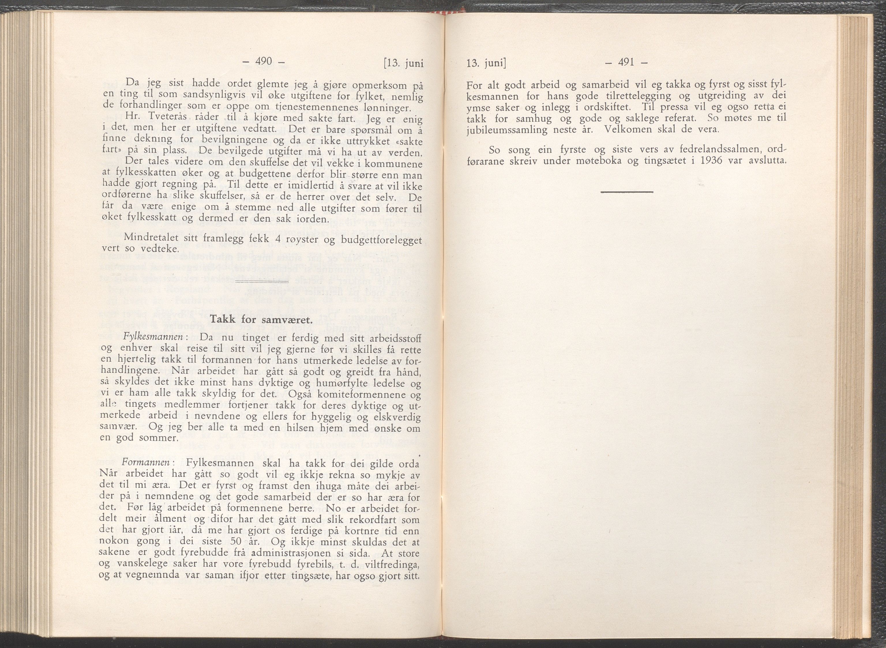 Rogaland fylkeskommune - Fylkesrådmannen , IKAR/A-900/A/Aa/Aaa/L0055: Møtebok , 1936, p. 490-491