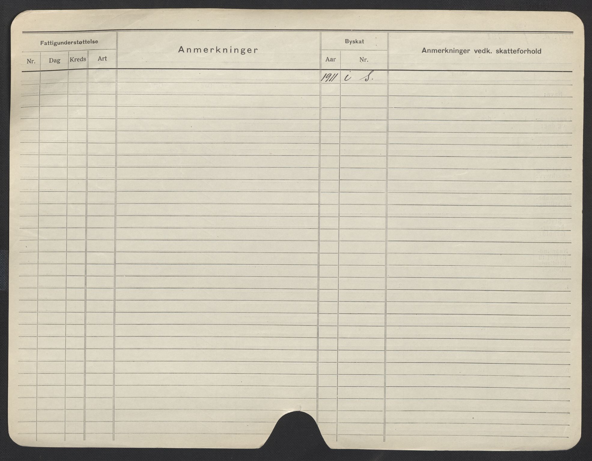 Oslo folkeregister, Registerkort, SAO/A-11715/F/Fa/Fac/L0011: Menn, 1906-1914, p. 26b