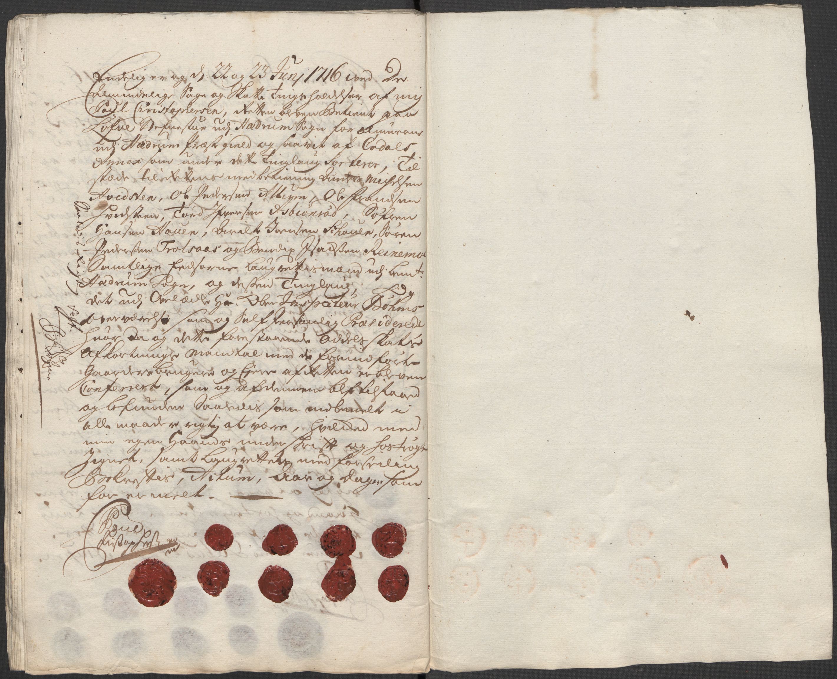 Rentekammeret inntil 1814, Reviderte regnskaper, Fogderegnskap, AV/RA-EA-4092/R33/L1987: Fogderegnskap Larvik grevskap, 1716-1717, p. 273