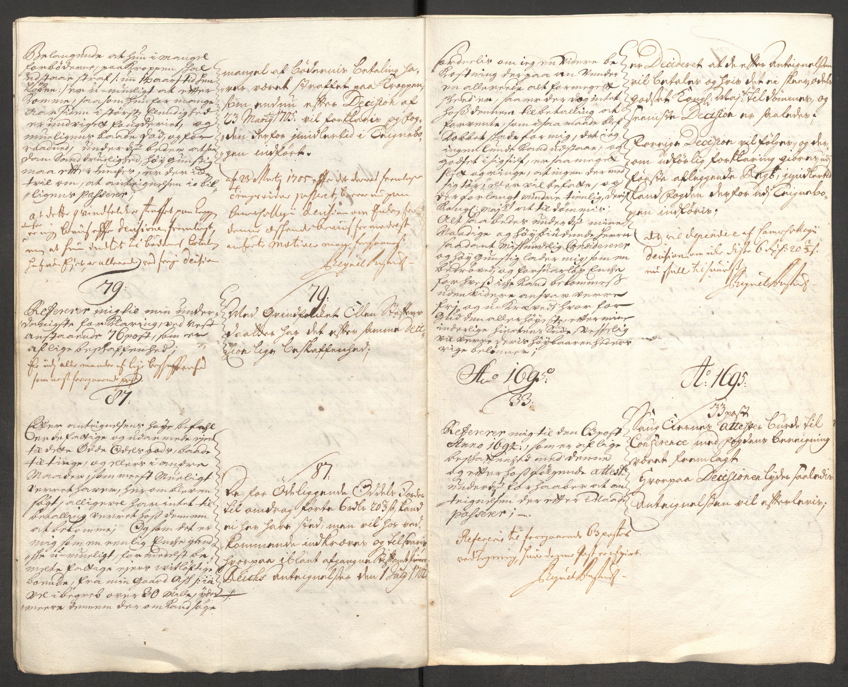 Rentekammeret inntil 1814, Reviderte regnskaper, Fogderegnskap, AV/RA-EA-4092/R53/L3429: Fogderegnskap Sunn- og Nordfjord, 1705, p. 354