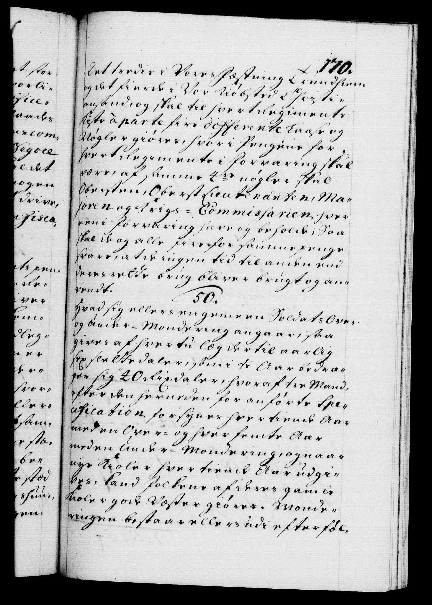 Danske Kanselli 1572-1799, RA/EA-3023/F/Fc/Fca/Fcaa/L0019: Norske registre, 1704-1707, p. 170a