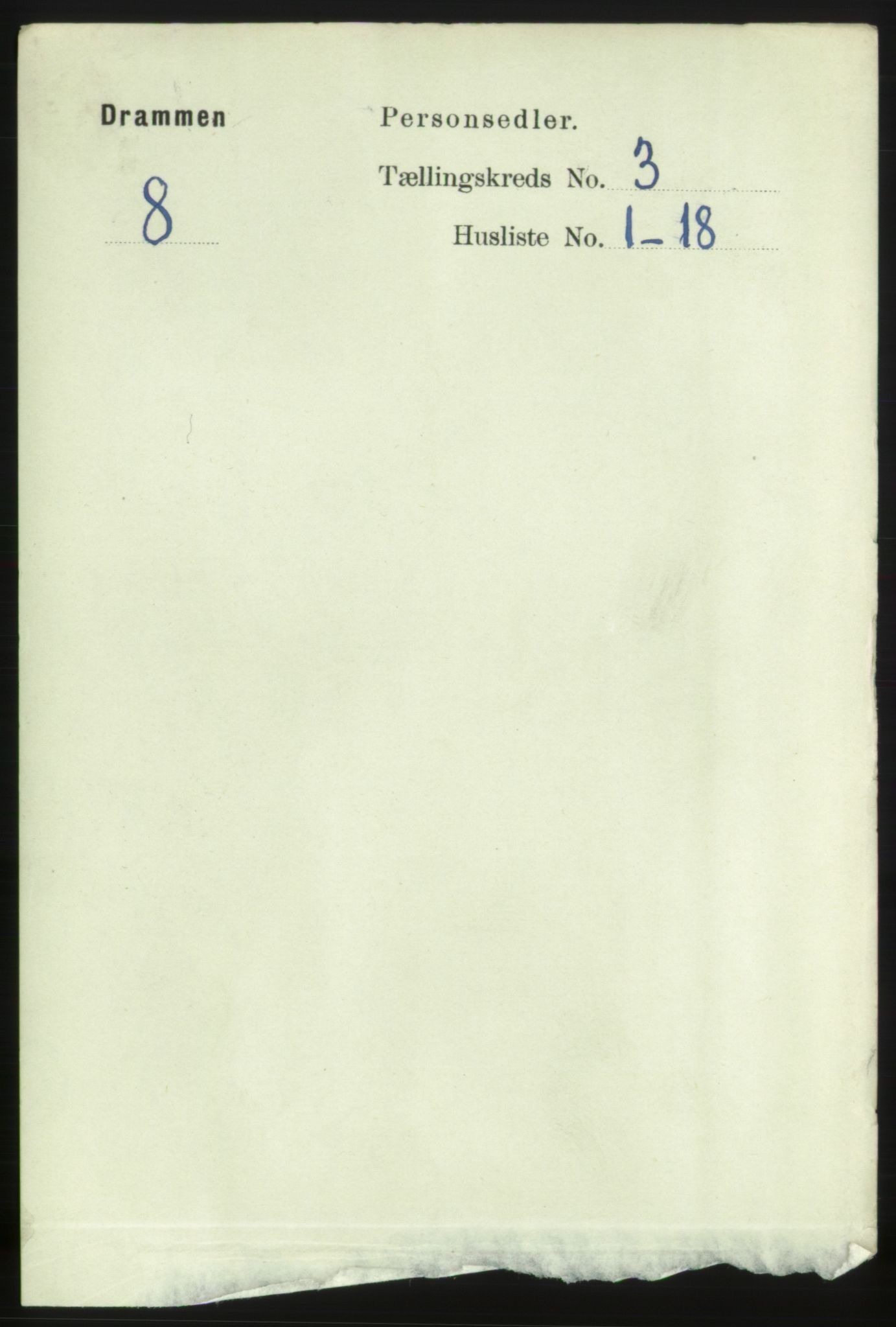 RA, 1891 census for 0602 Drammen, 1891, p. 4905