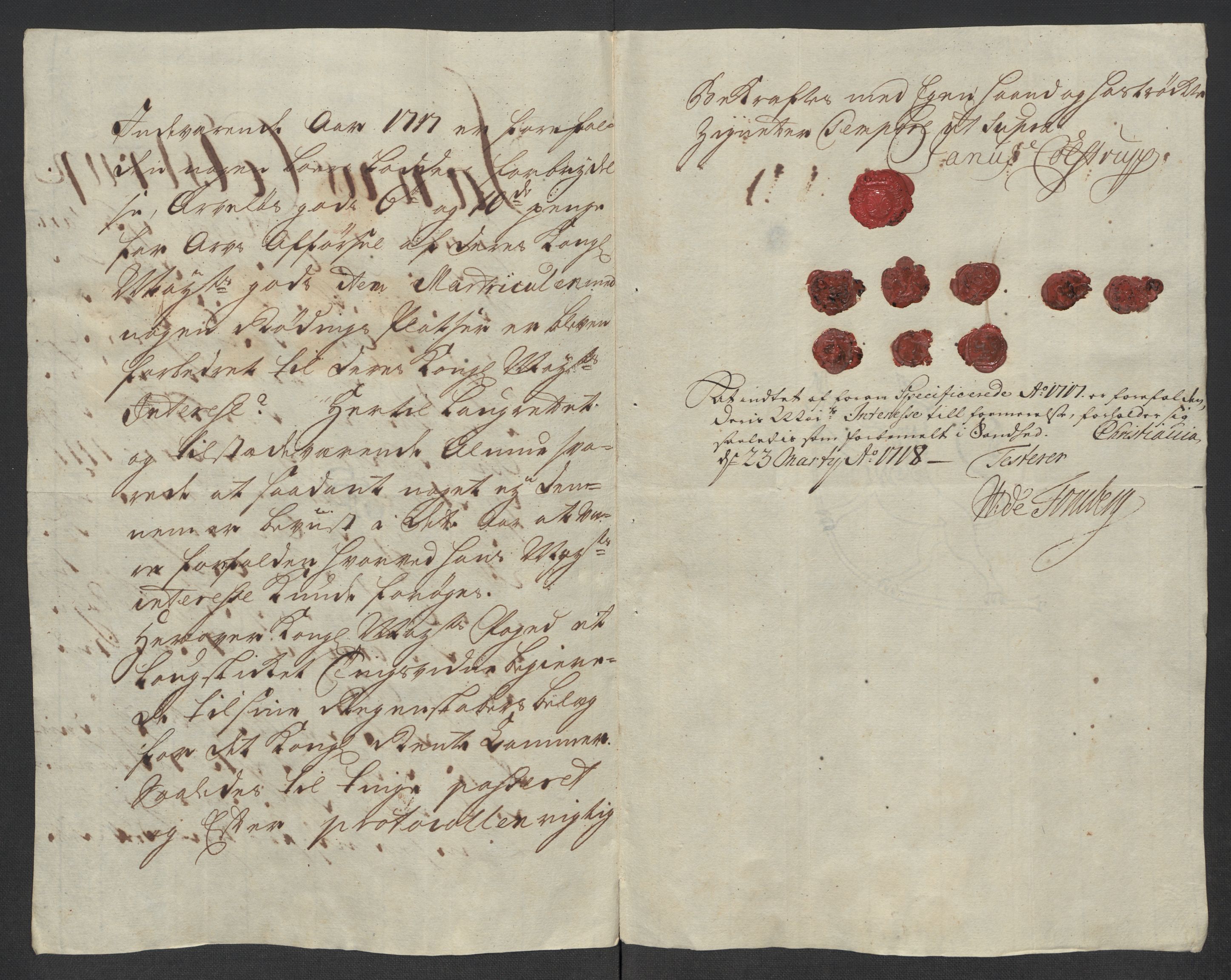 Rentekammeret inntil 1814, Reviderte regnskaper, Fogderegnskap, AV/RA-EA-4092/R07/L0313: Fogderegnskap Rakkestad, Heggen og Frøland, 1717, p. 446