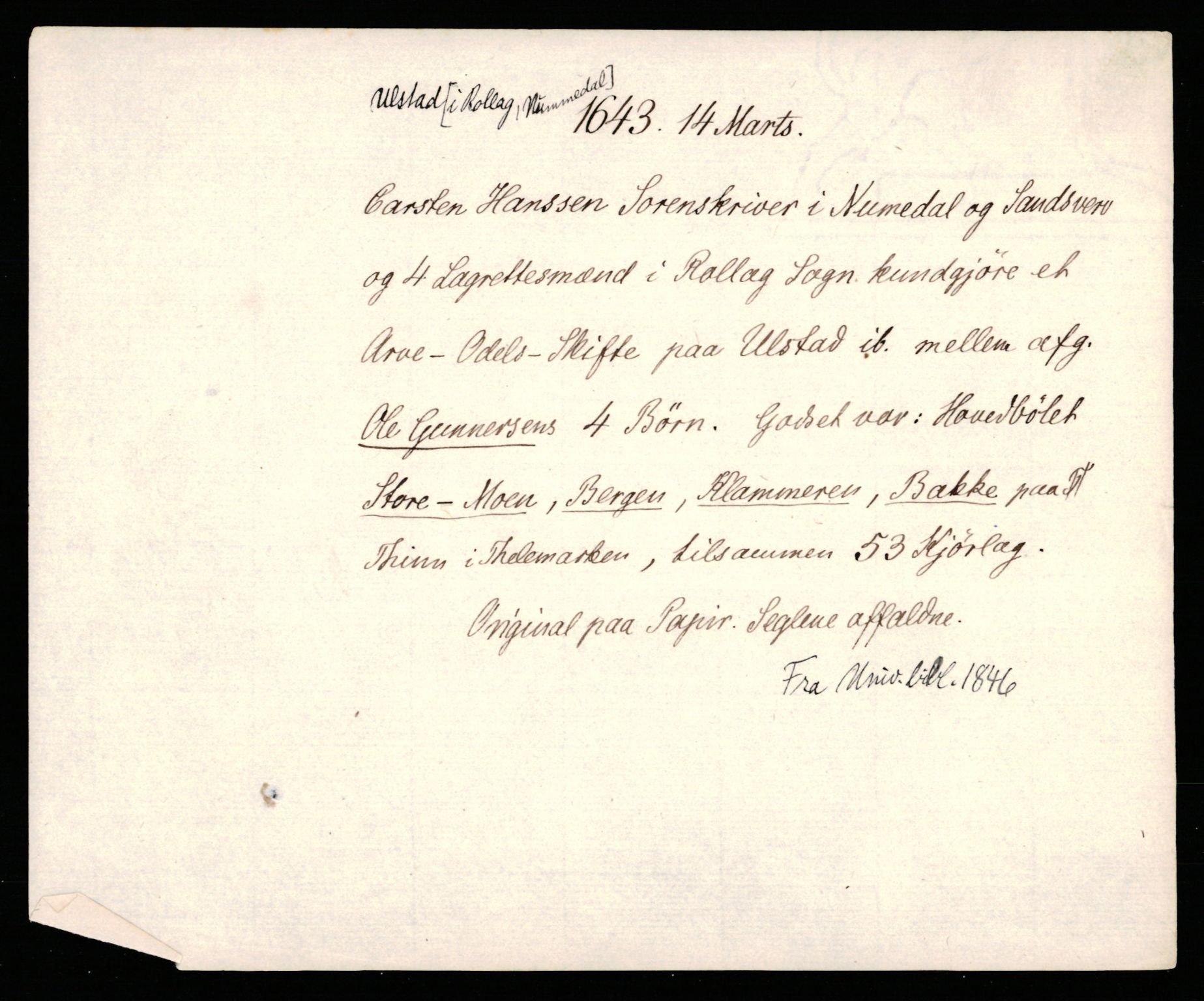 Riksarkivets diplomsamling, AV/RA-EA-5965/F35/F35b/L0008: Riksarkivets diplomer, seddelregister, 1635-1646, p. 559