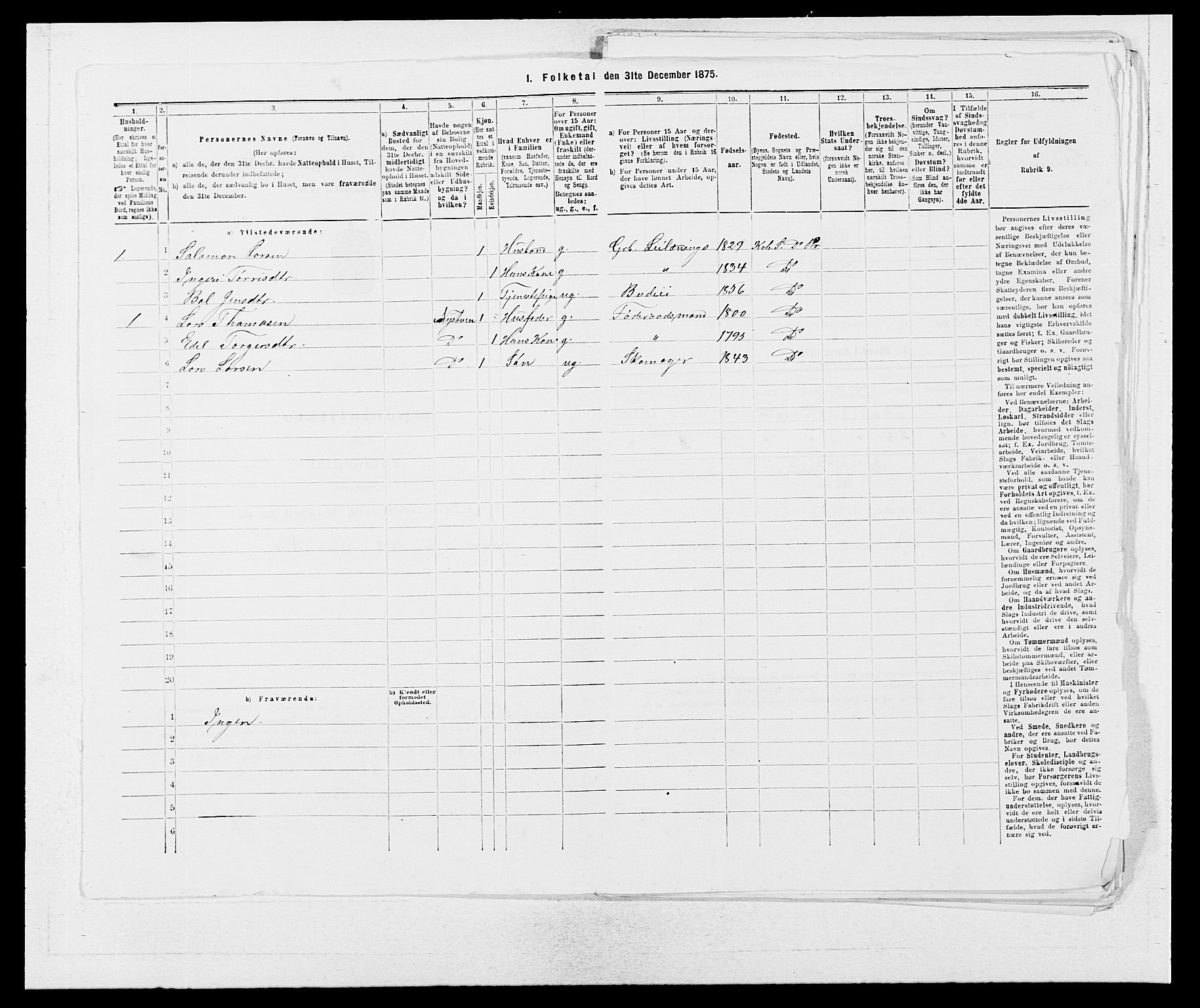 SAB, 1875 census for 1224P Kvinnherad, 1875, p. 667