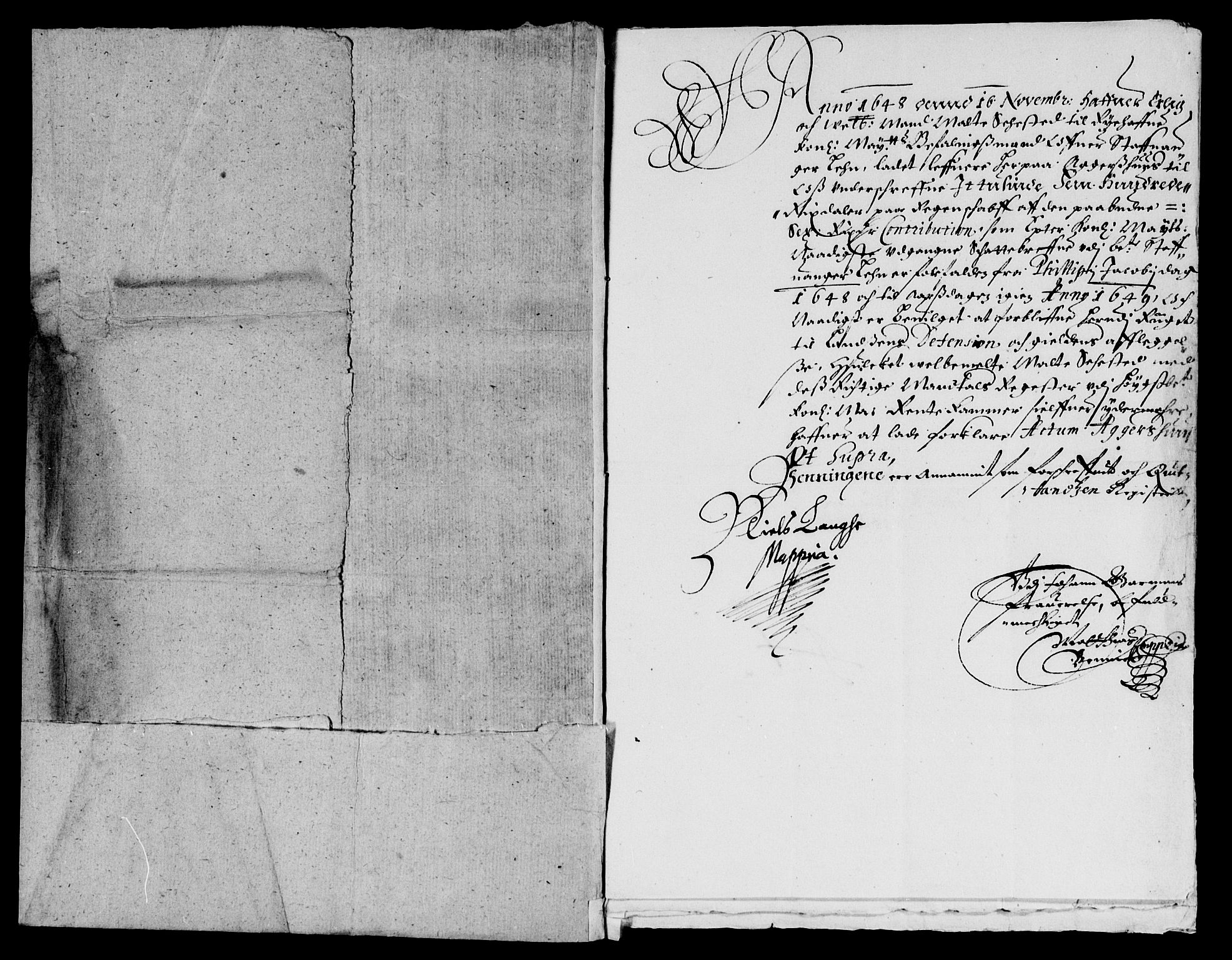 Rentekammeret inntil 1814, Reviderte regnskaper, Lensregnskaper, AV/RA-EA-5023/R/Rb/Rbs/L0032: Stavanger len, 1648-1650