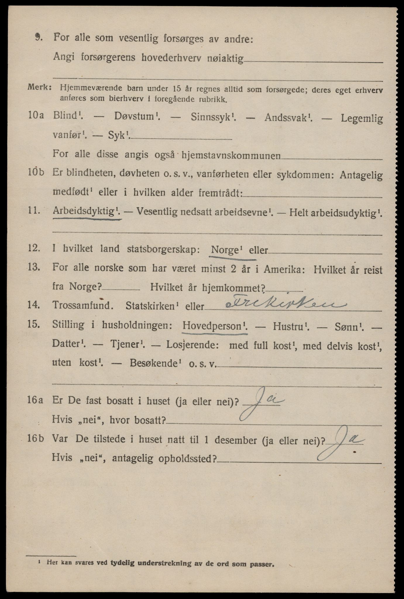 SAKO, 1920 census for Nissedal, 1920, p. 1278