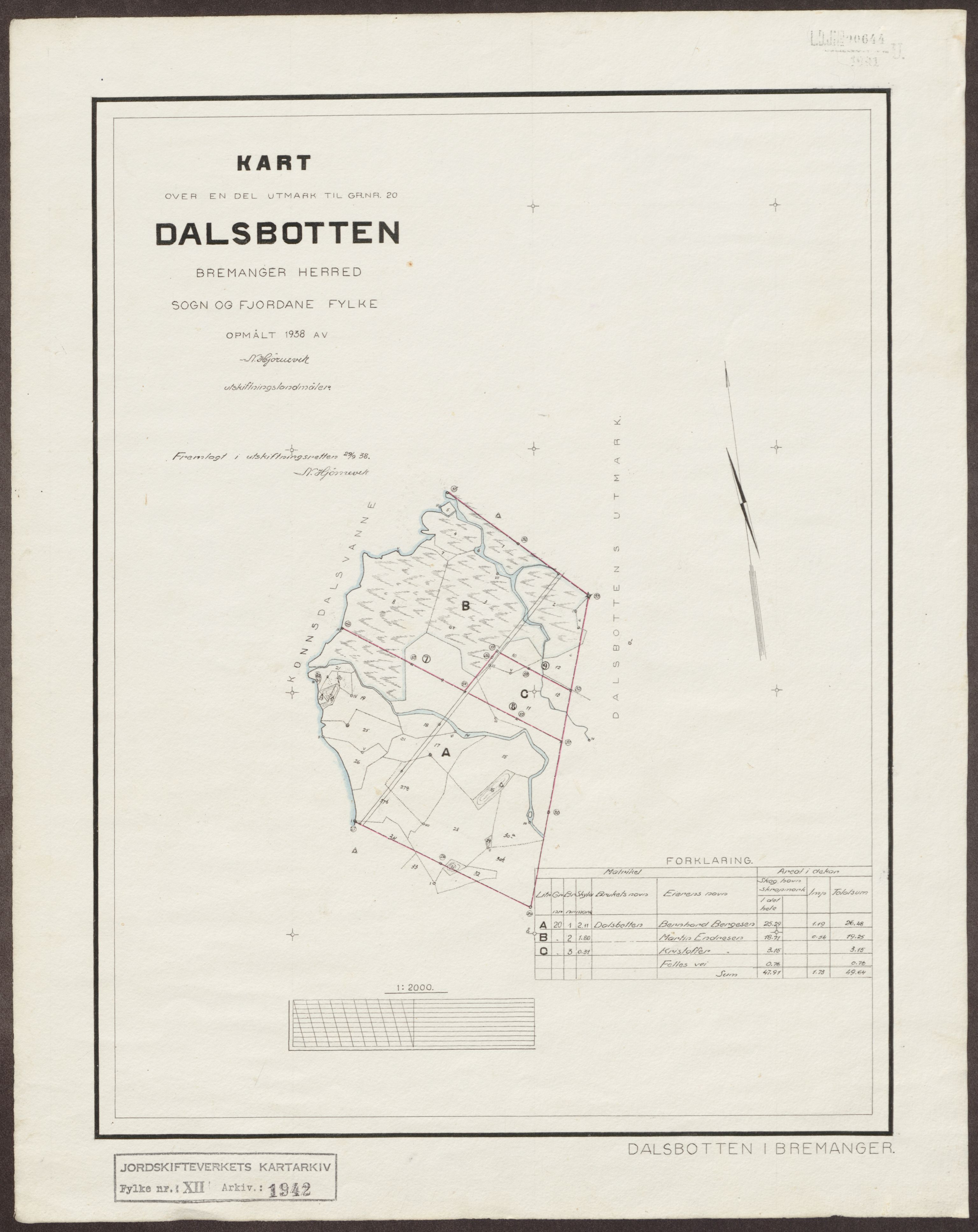 Jordskifteverkets kartarkiv, RA/S-3929/T, 1859-1988, p. 2333