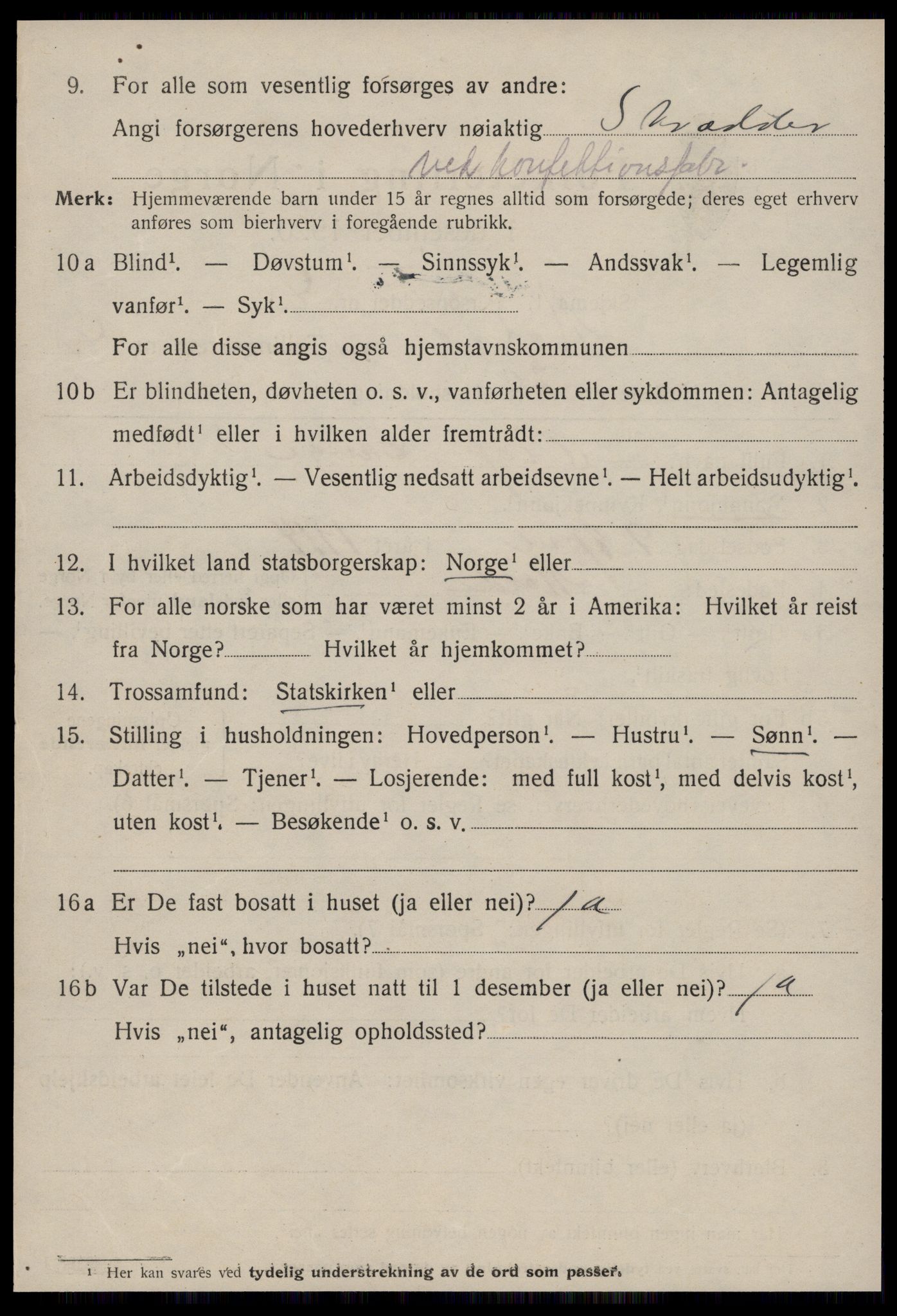 SAT, 1920 census for Molde, 1920, p. 5580