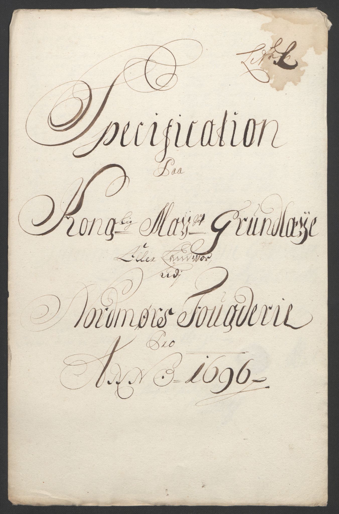 Rentekammeret inntil 1814, Reviderte regnskaper, Fogderegnskap, RA/EA-4092/R56/L3736: Fogderegnskap Nordmøre, 1694-1696, p. 435