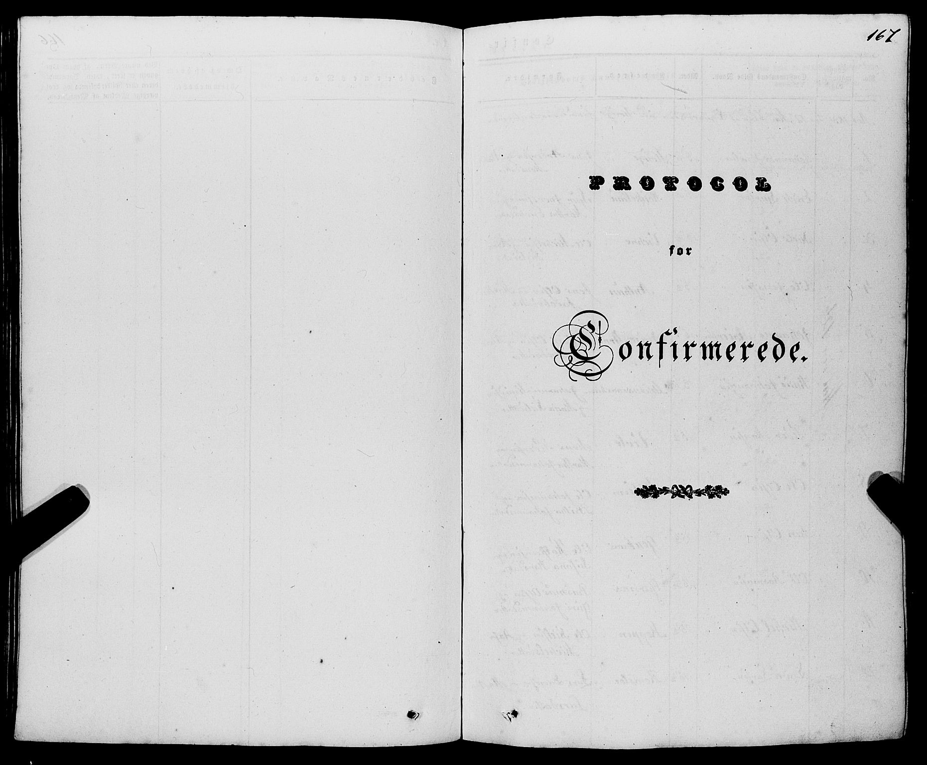Haus sokneprestembete, SAB/A-75601/H/Haa: Parish register (official) no. A 15, 1838-1847, p. 167