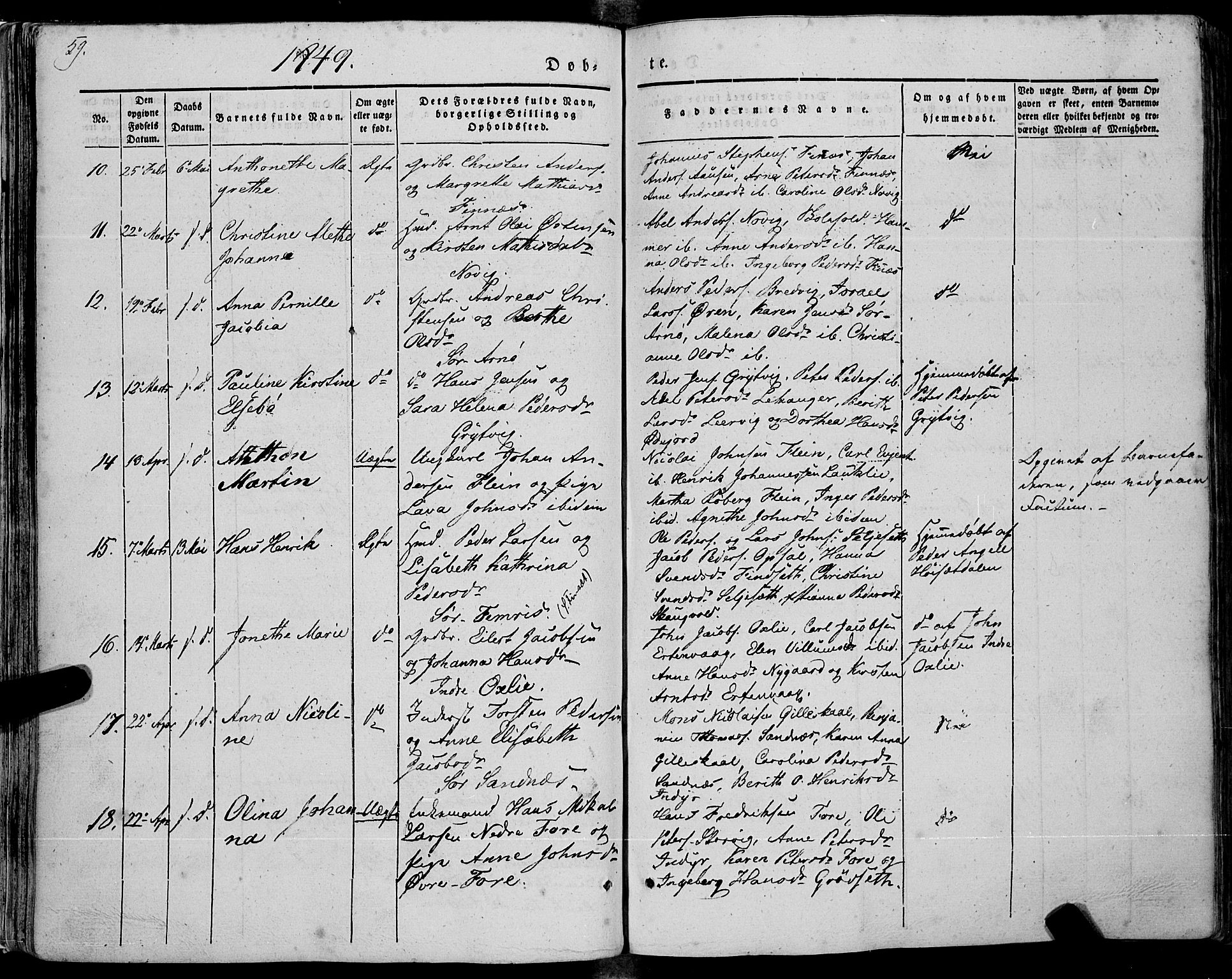 Ministerialprotokoller, klokkerbøker og fødselsregistre - Nordland, SAT/A-1459/805/L0097: Parish register (official) no. 805A04, 1837-1861, p. 59