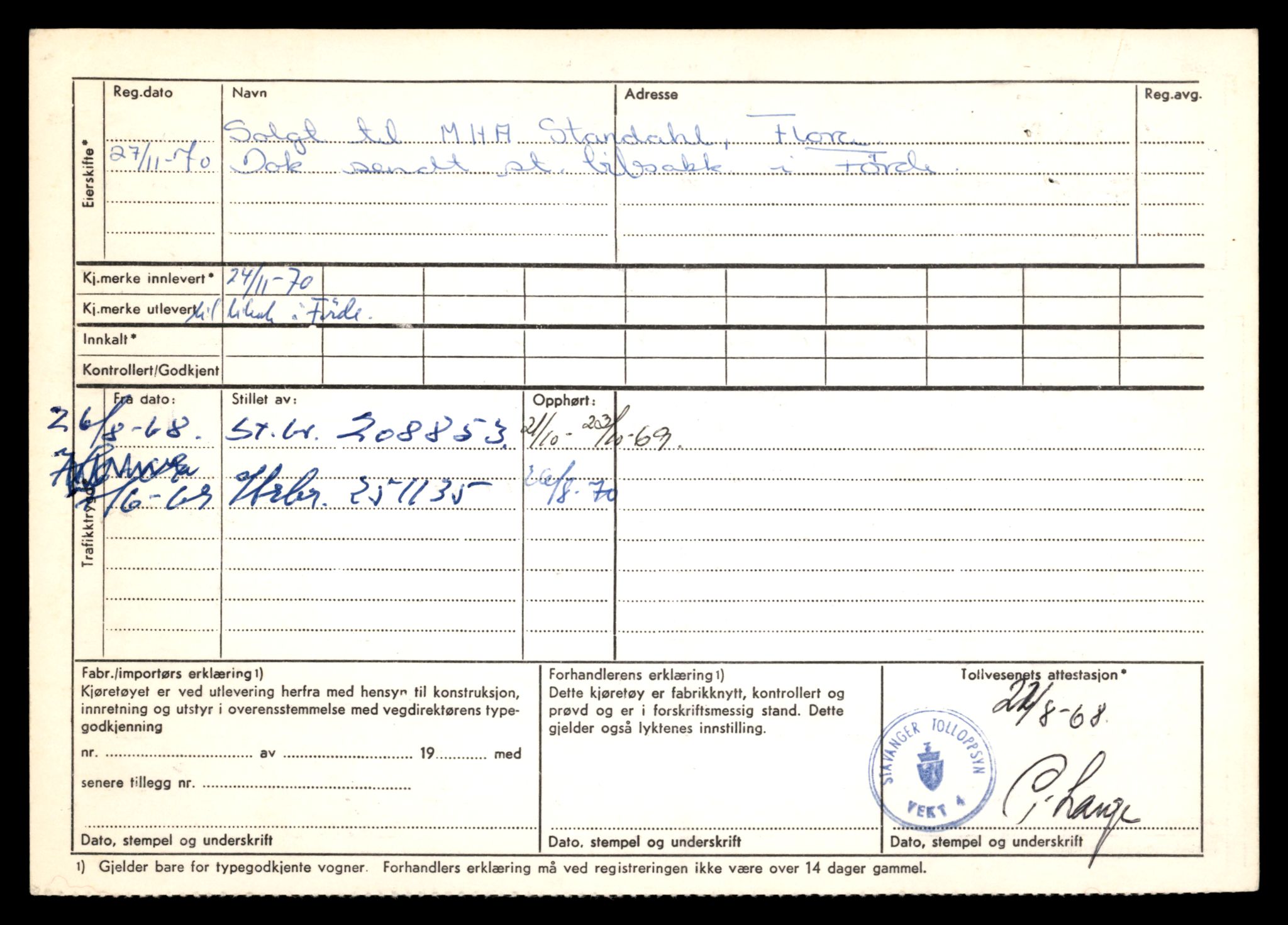 Møre og Romsdal vegkontor - Ålesund trafikkstasjon, AV/SAT-A-4099/F/Fe/L0035: Registreringskort for kjøretøy T 12653 - T 12829, 1927-1998, p. 1932
