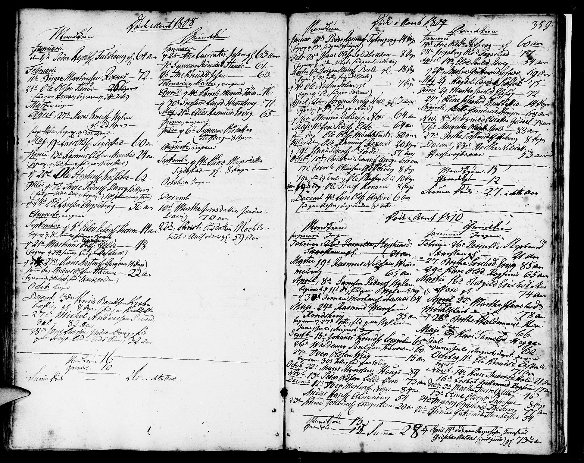 Davik sokneprestembete, SAB/A-79701/H/Haa/Haaa/L0002: Parish register (official) no. A 2, 1742-1816, p. 359