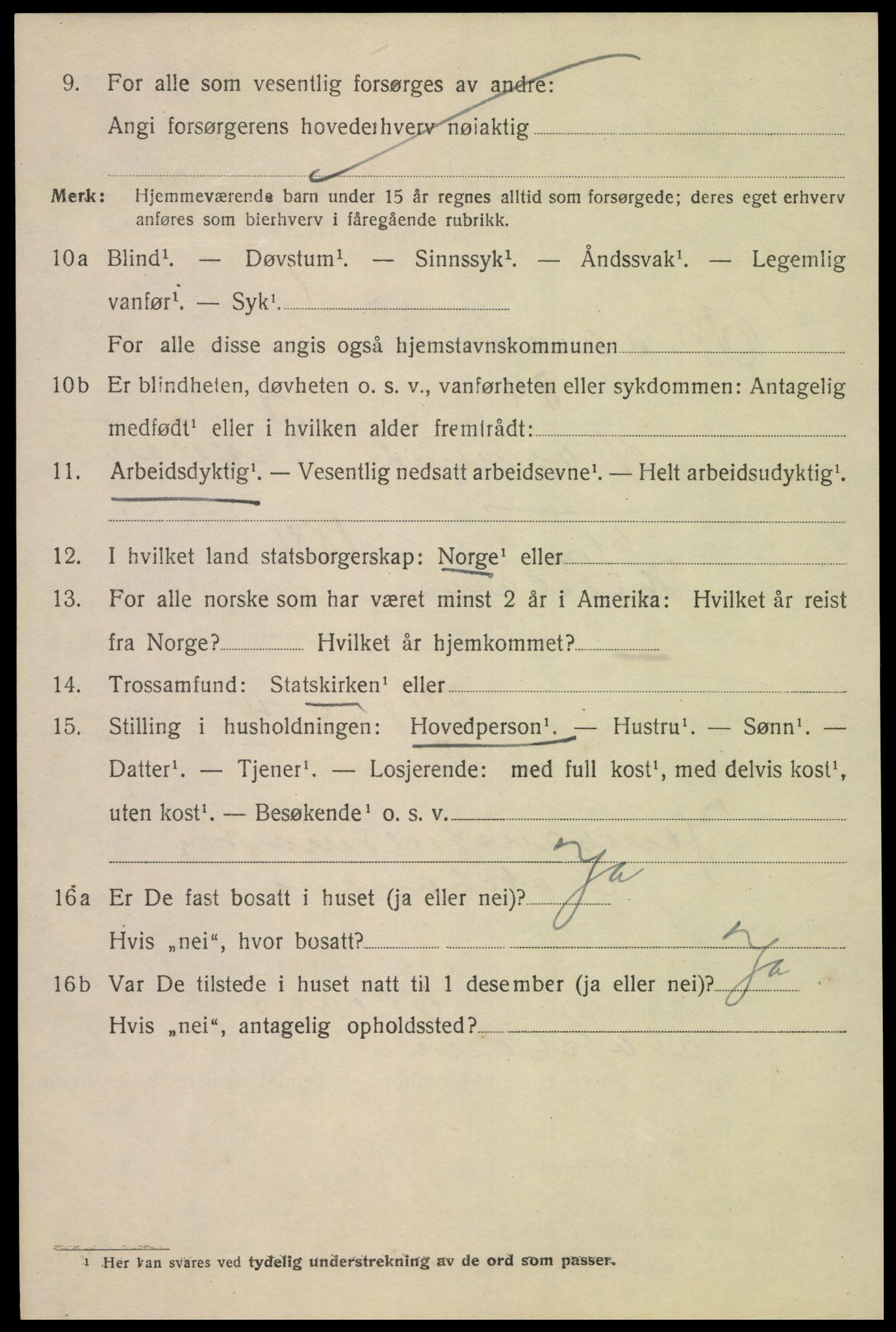 SAK, 1920 census for Kristiansand, 1920, p. 42800