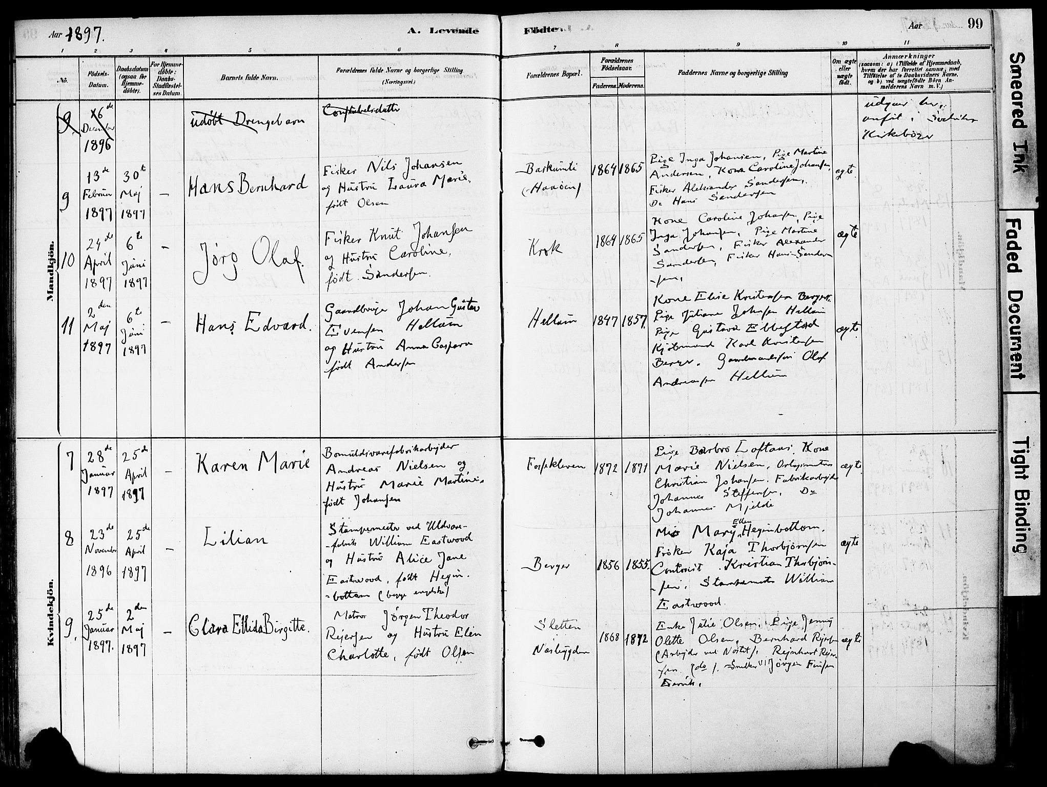 Strømm kirkebøker, AV/SAKO-A-322/F/Fa/L0004: Parish register (official) no. I 4, 1878-1899, p. 99