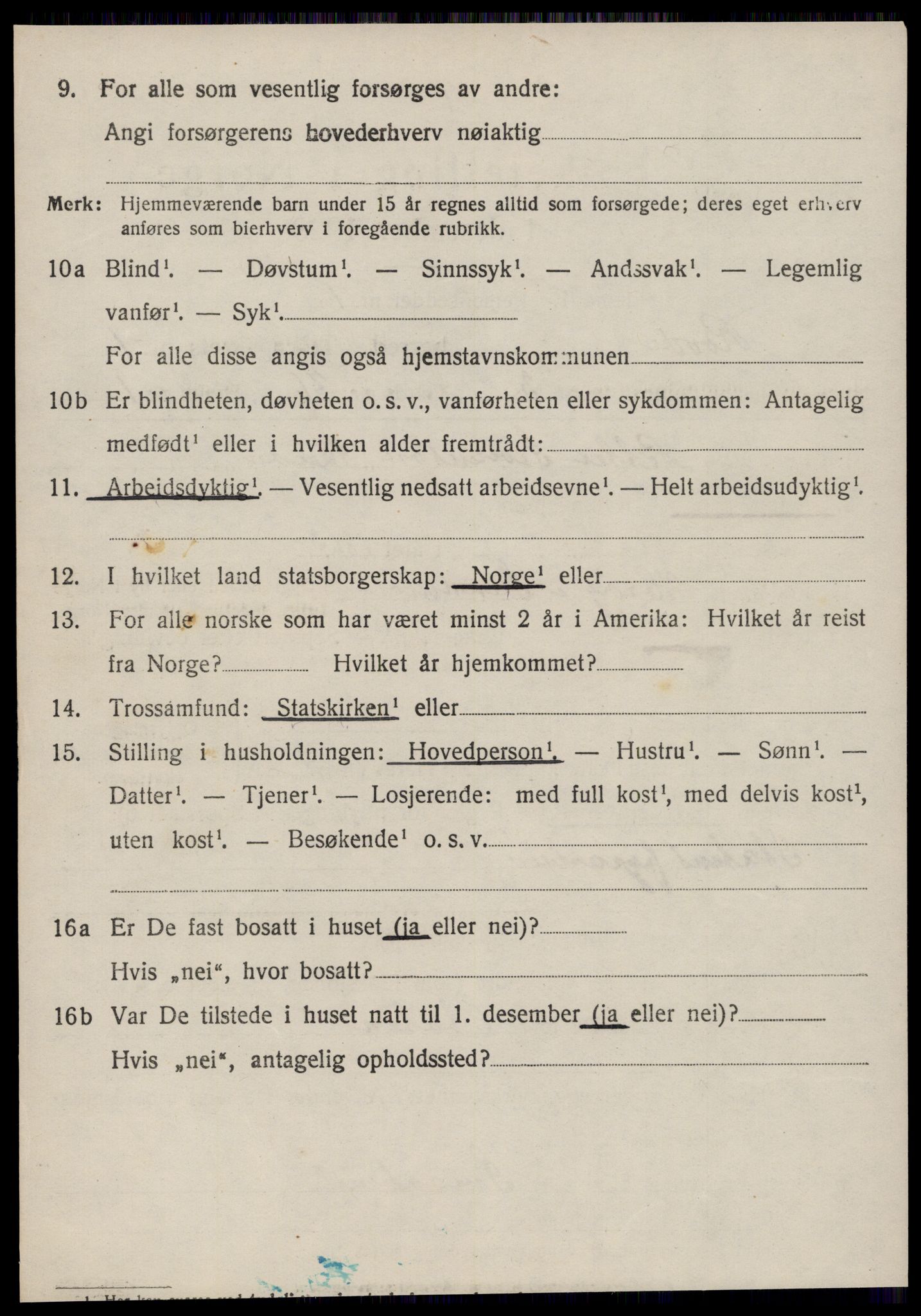 SAT, 1920 census for Rovde, 1920, p. 246