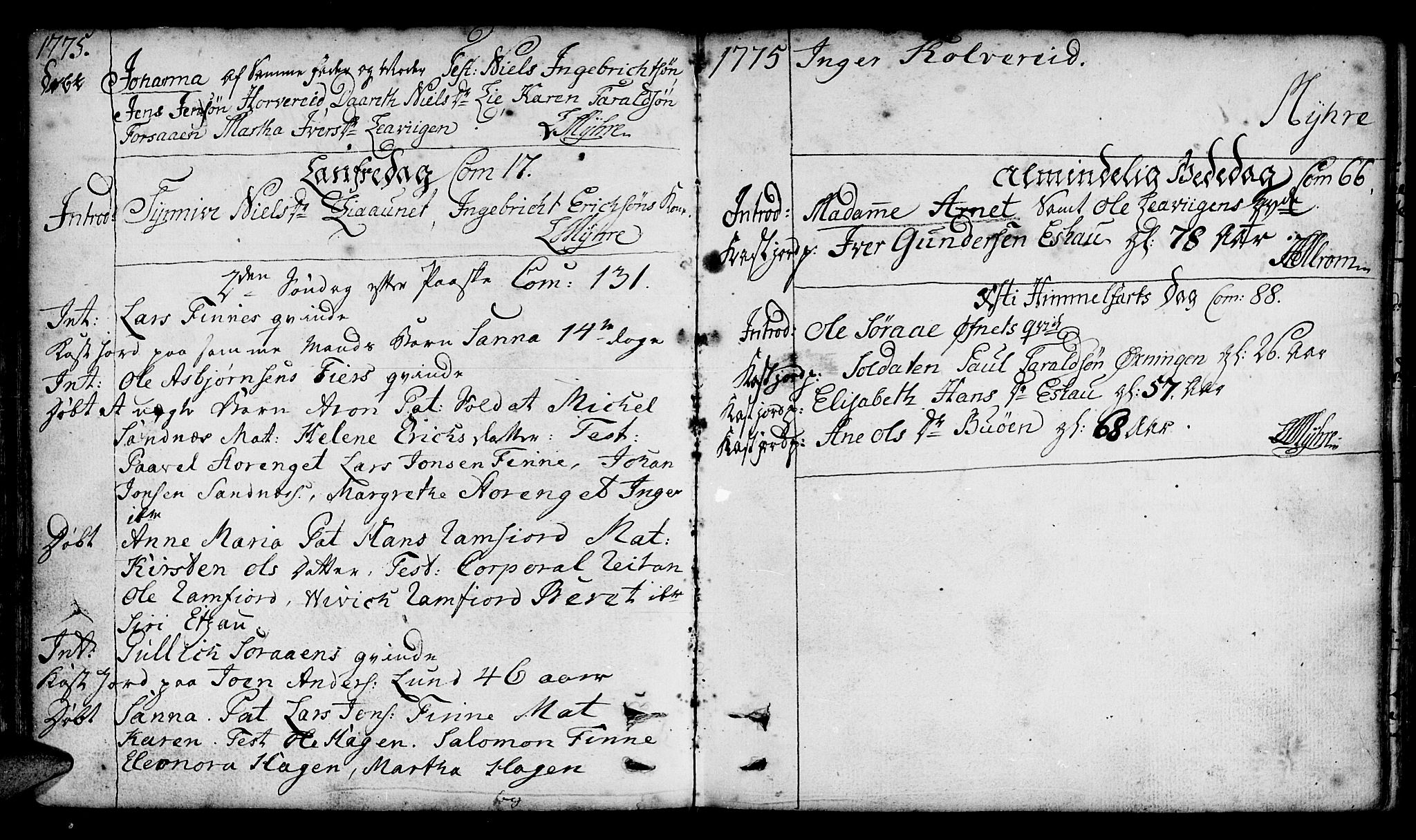 Ministerialprotokoller, klokkerbøker og fødselsregistre - Nord-Trøndelag, AV/SAT-A-1458/780/L0632: Parish register (official) no. 780A01, 1736-1786